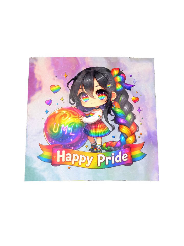 Happy Pride Chibi Holographic Sticker Sheet product image (2)