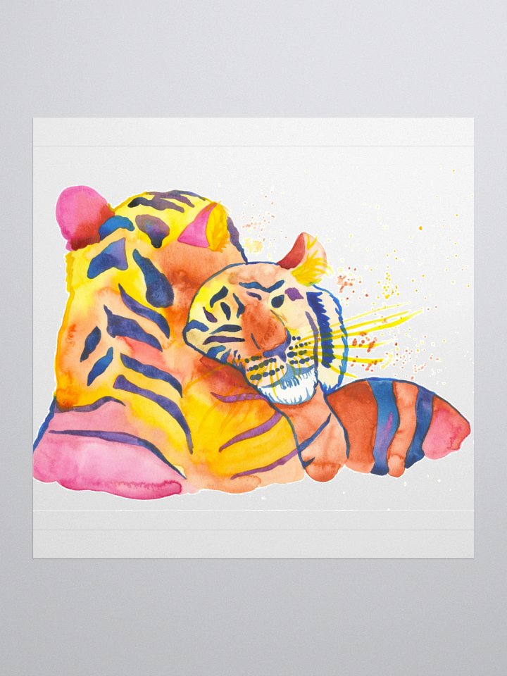 Cuddling Tigers Sticker product image (3)
