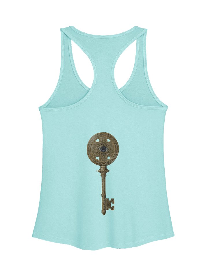 The Gatekeeper’s Key – Cancun Horizon Edition (Front & Back Print) | Women’s Racerback Tank product image (2)