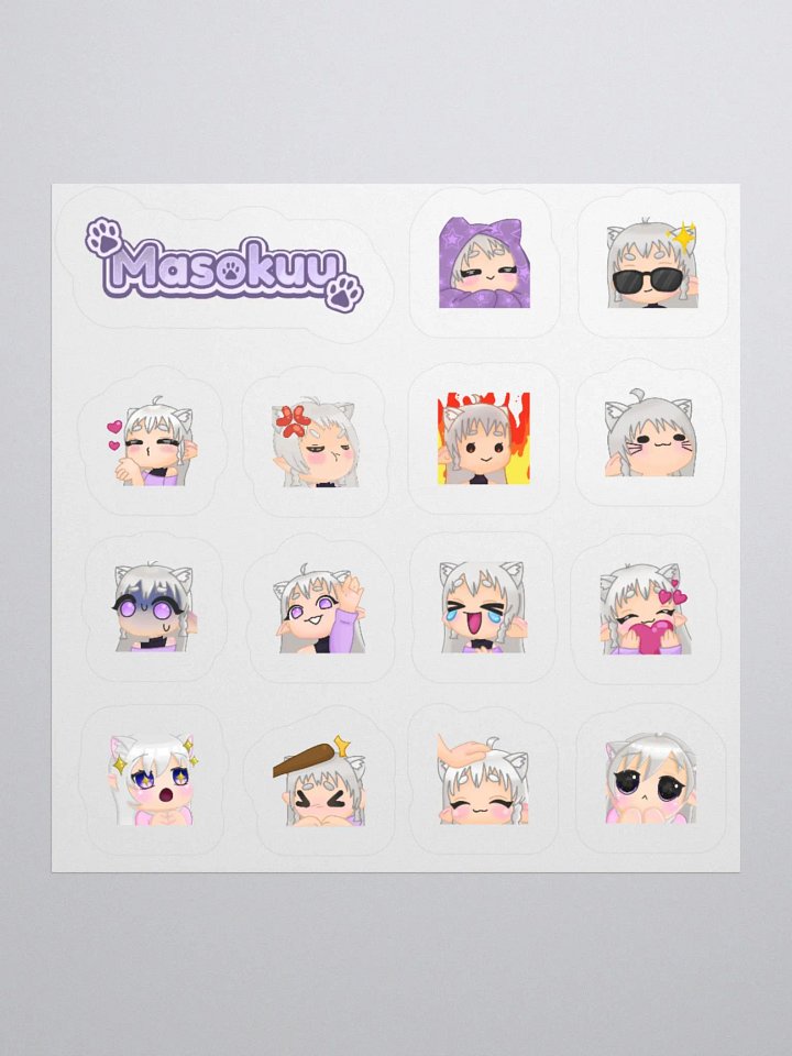 Masokuu Standard Emote Stickers product image (1)
