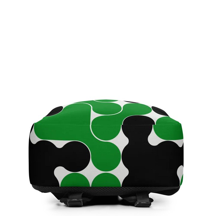 Green & Black Circles All-Over Print Minimalist Backpack product image (2)