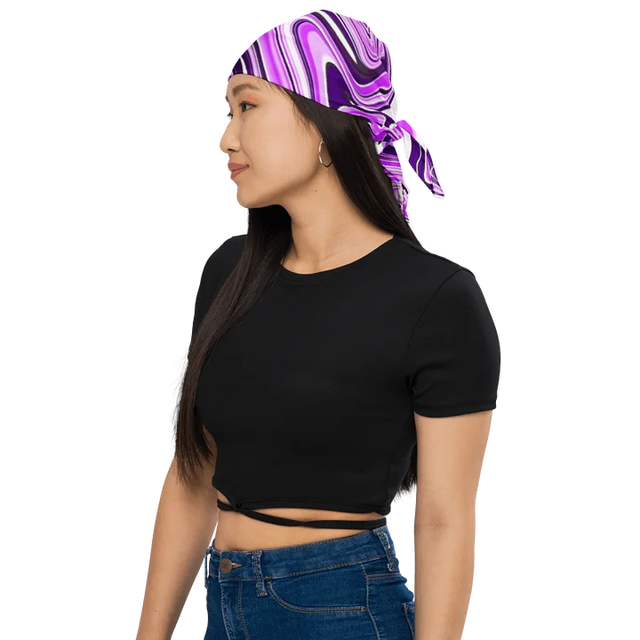 Bandana - Purple Digital Fluid Art product image (1)