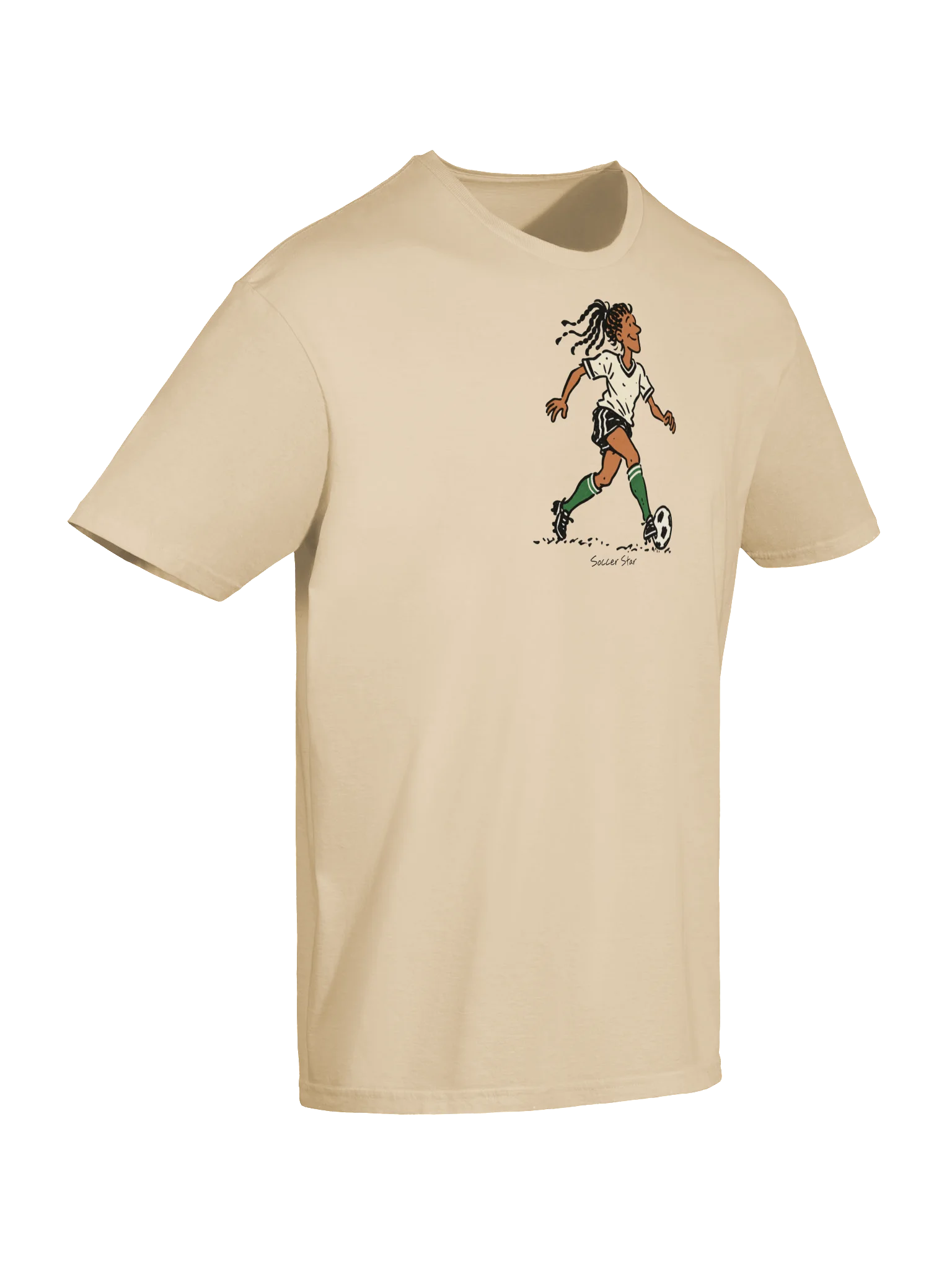 Soccer Star Cartoon Player Tee product image (6)