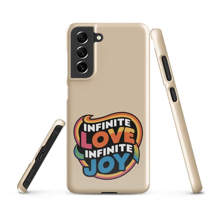 Infinite Love Infinite Joy Snap Case for Samsung (Champagne) product image (1)