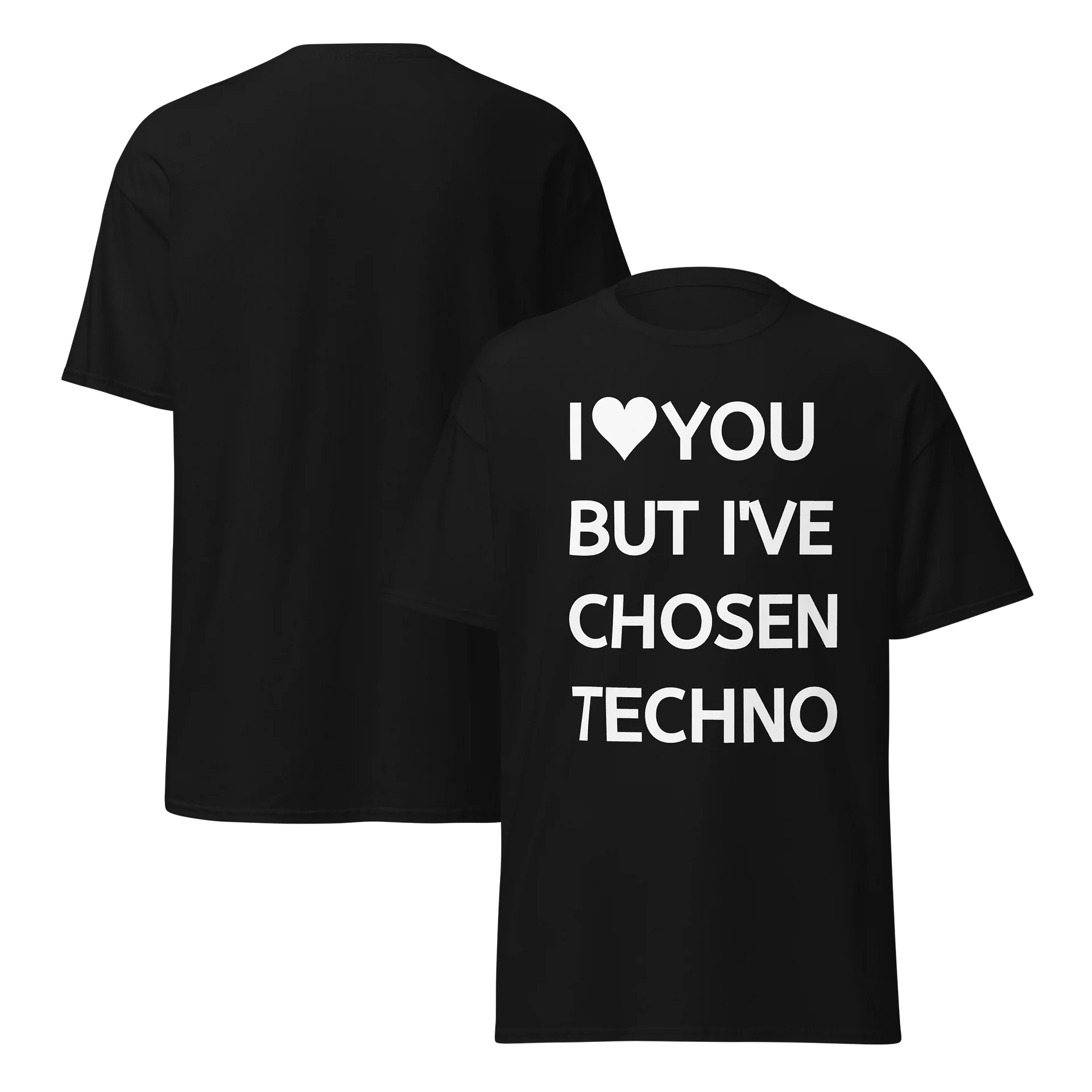 DRIXWEAR® — WEAR THE THOUGHT (I ♡ BUT I’VE CHOSEN TECHNO 🖤🔊) product image (2)