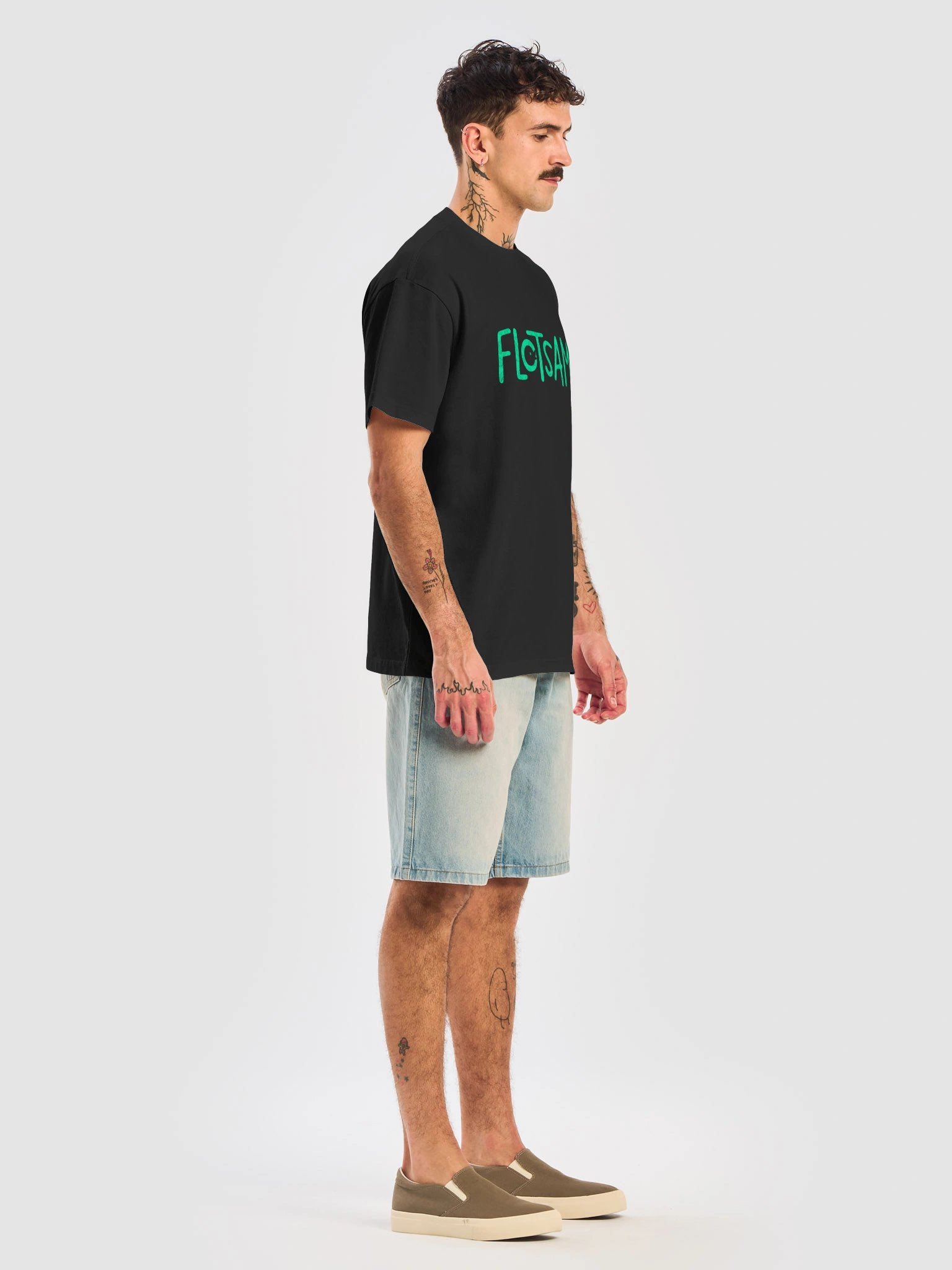 flotsam logo oversized tee product image (4)