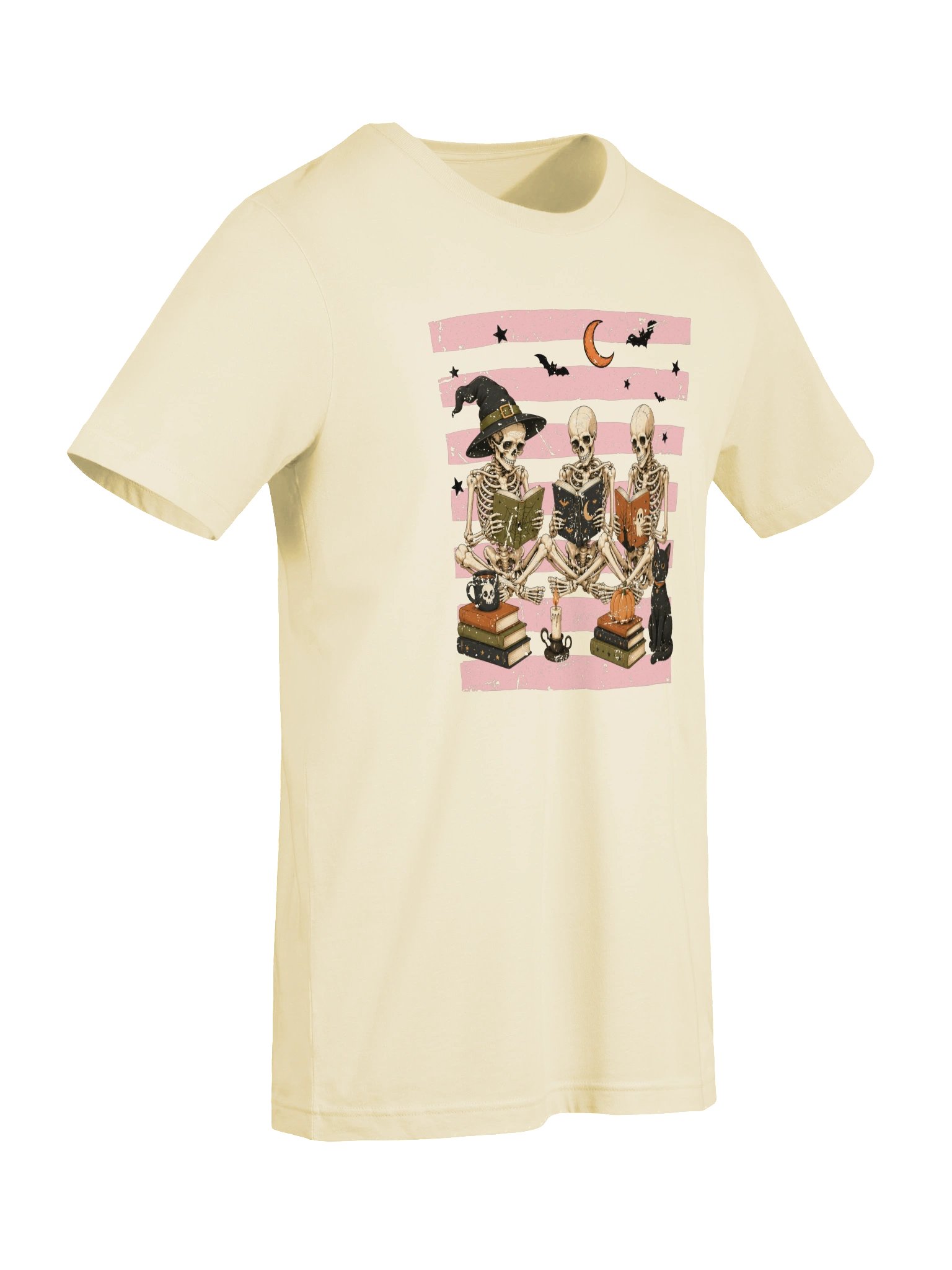 Spooky Skeleton Book Club T-Shirt | Halloween Reading Tee product image (7)
