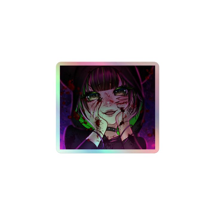 Yandere Vex Holographic Sticker product image (1)