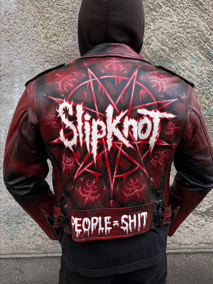 👺 Slipknot Hand-Painted Custom Jacket product image (1)