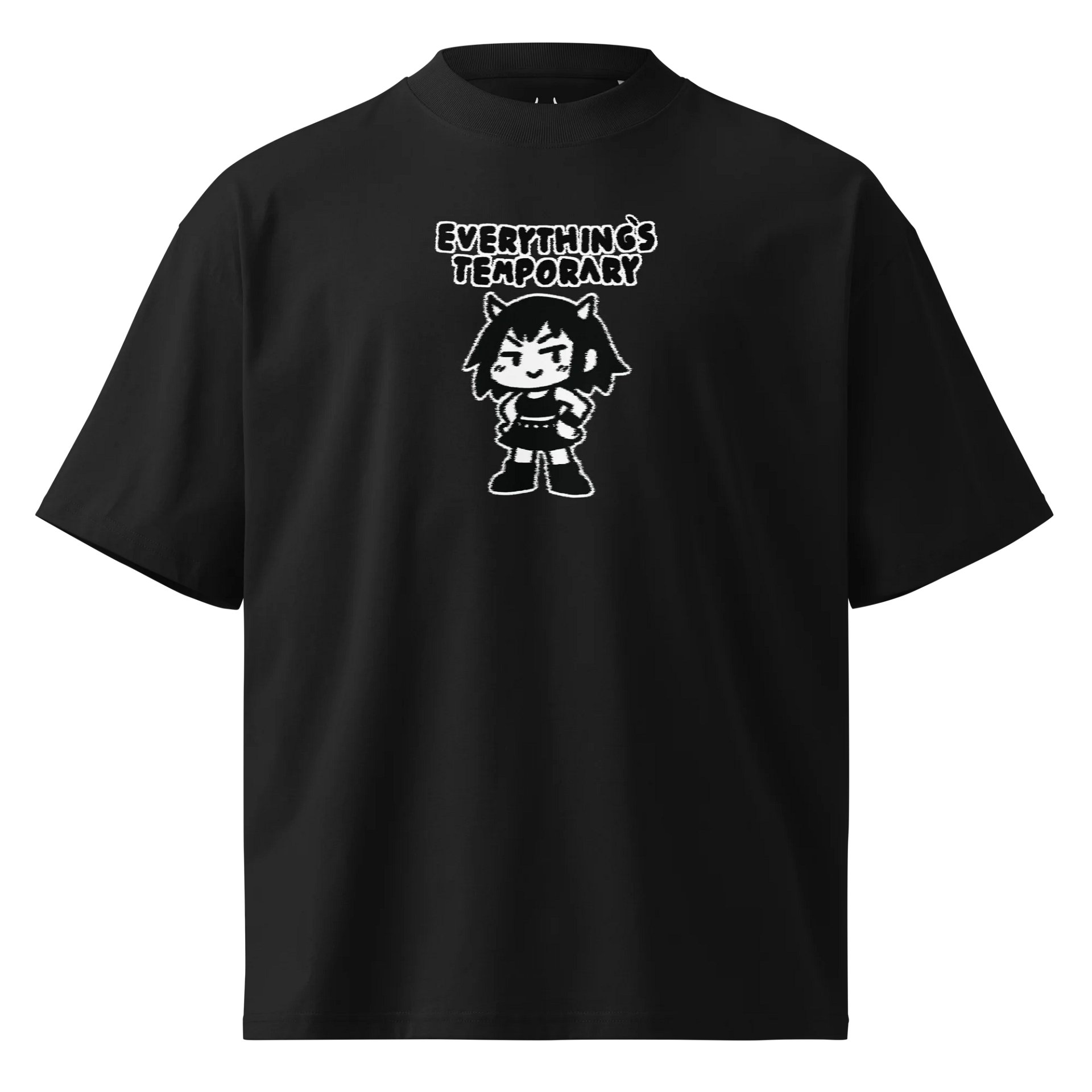 Demi Teen Oversized Shirt blk product image (1)