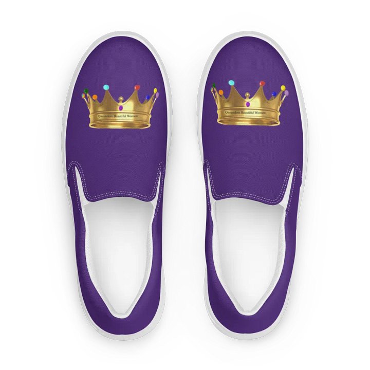 Queendom Beautiful Women Crown Canvas Shoes /Purple (TM) product image (1)
