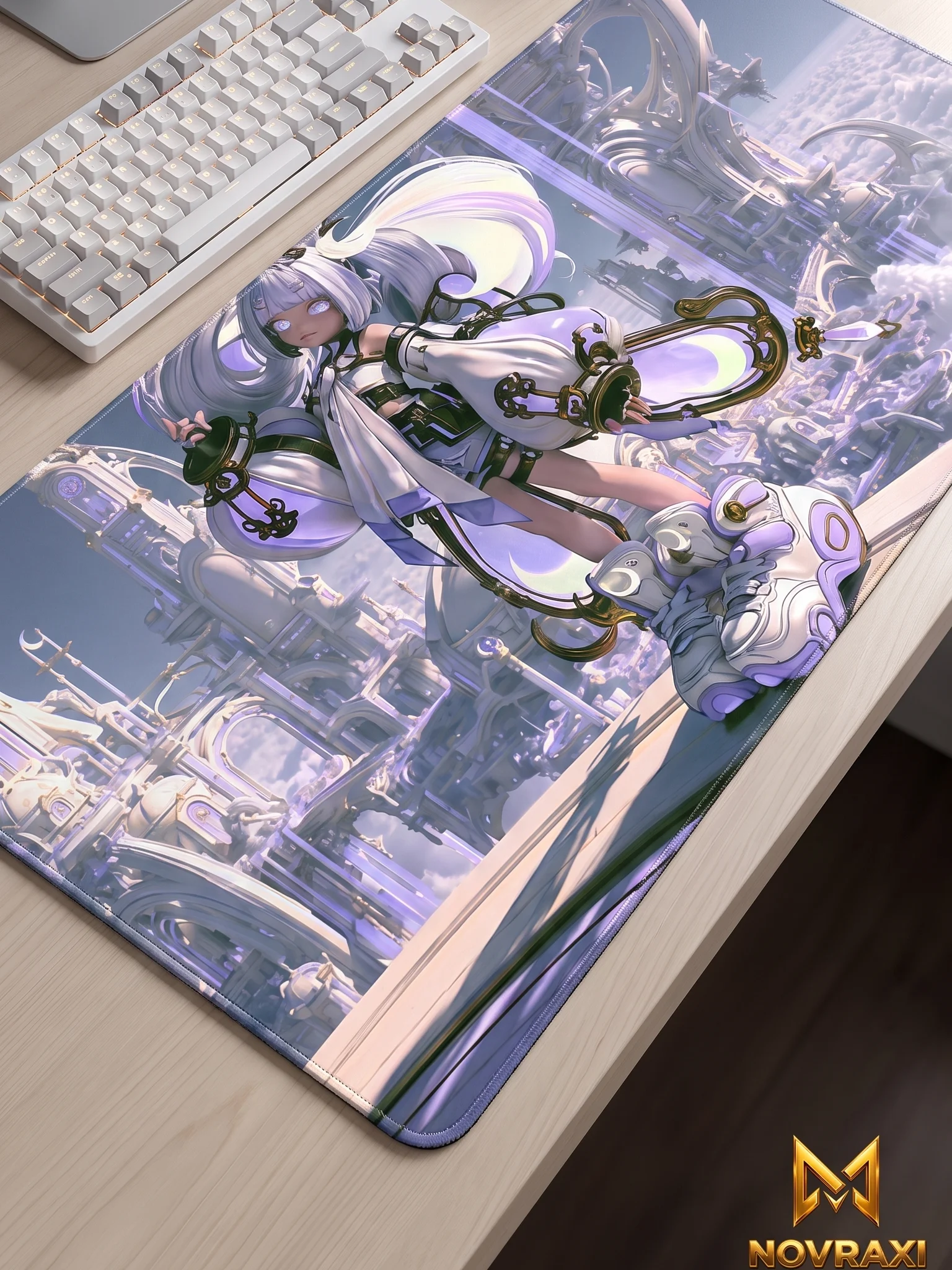 Lunara × Celestial Adventurer | XL Gaming Desk Mat product image (2)