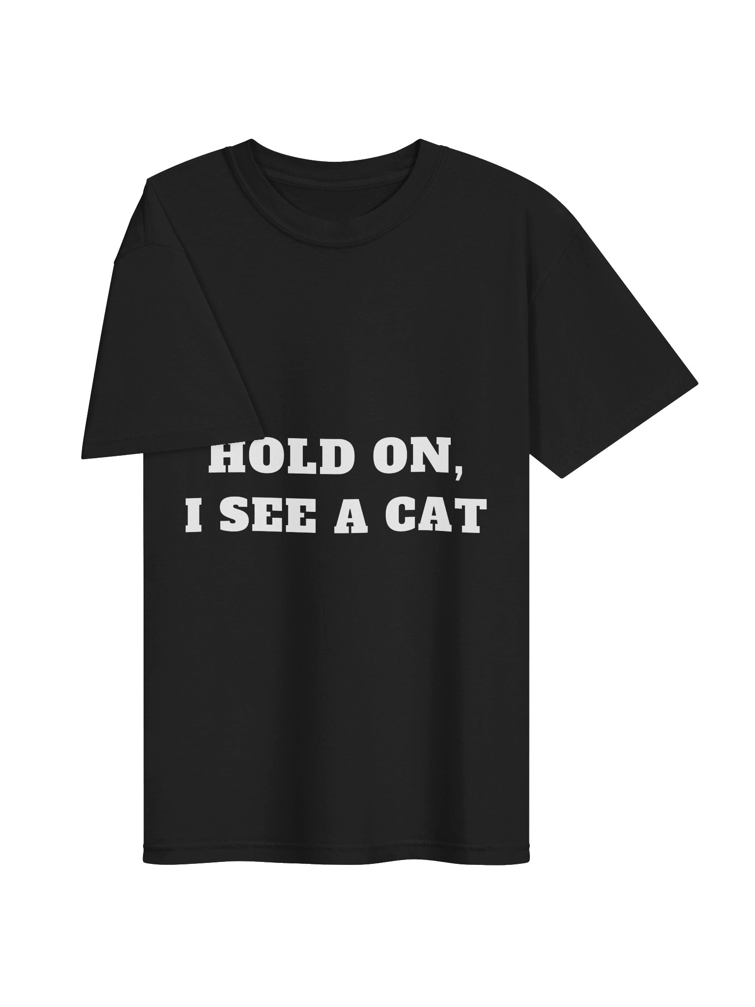 Hold On, I See a Cat Tee product image (13)
