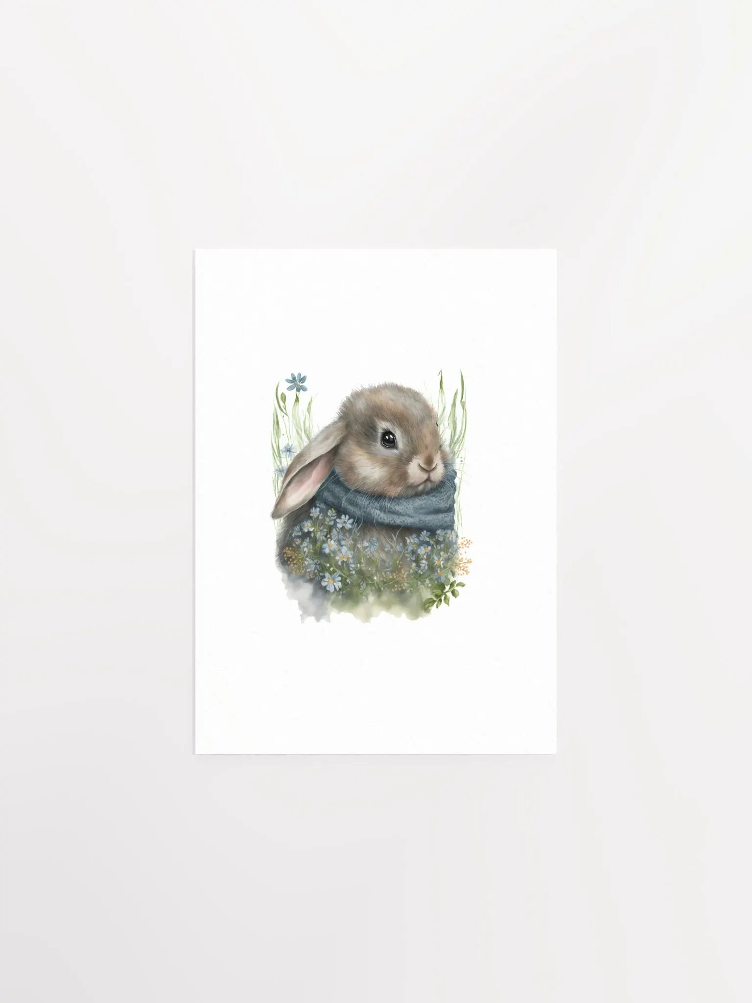 Watercolor Woodland Bunny Print product image (2)
