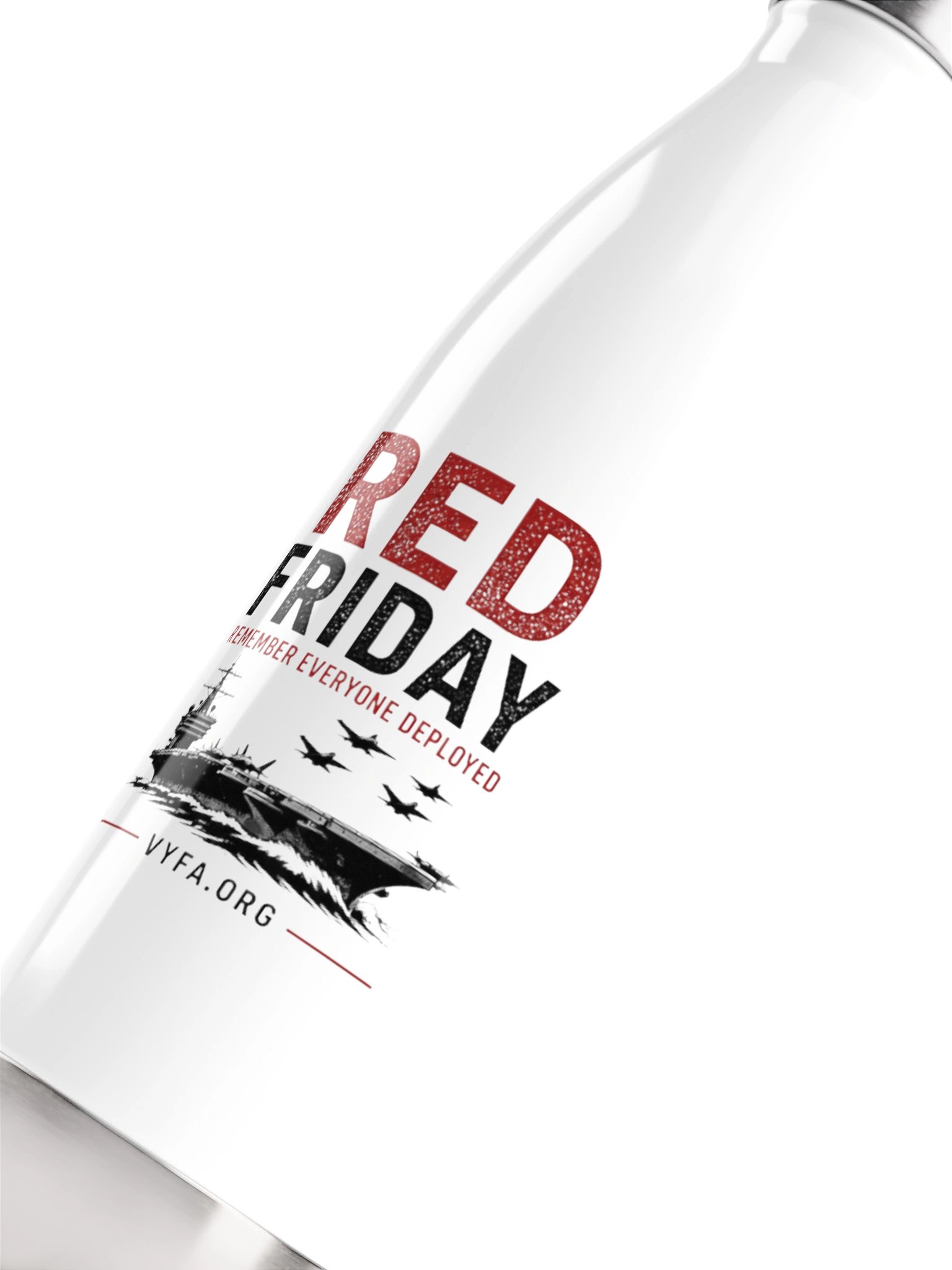 BOLD RED FRIDAY Stainless Steel 17oz Bottle — Remember Everyone Deployed product image (5)
