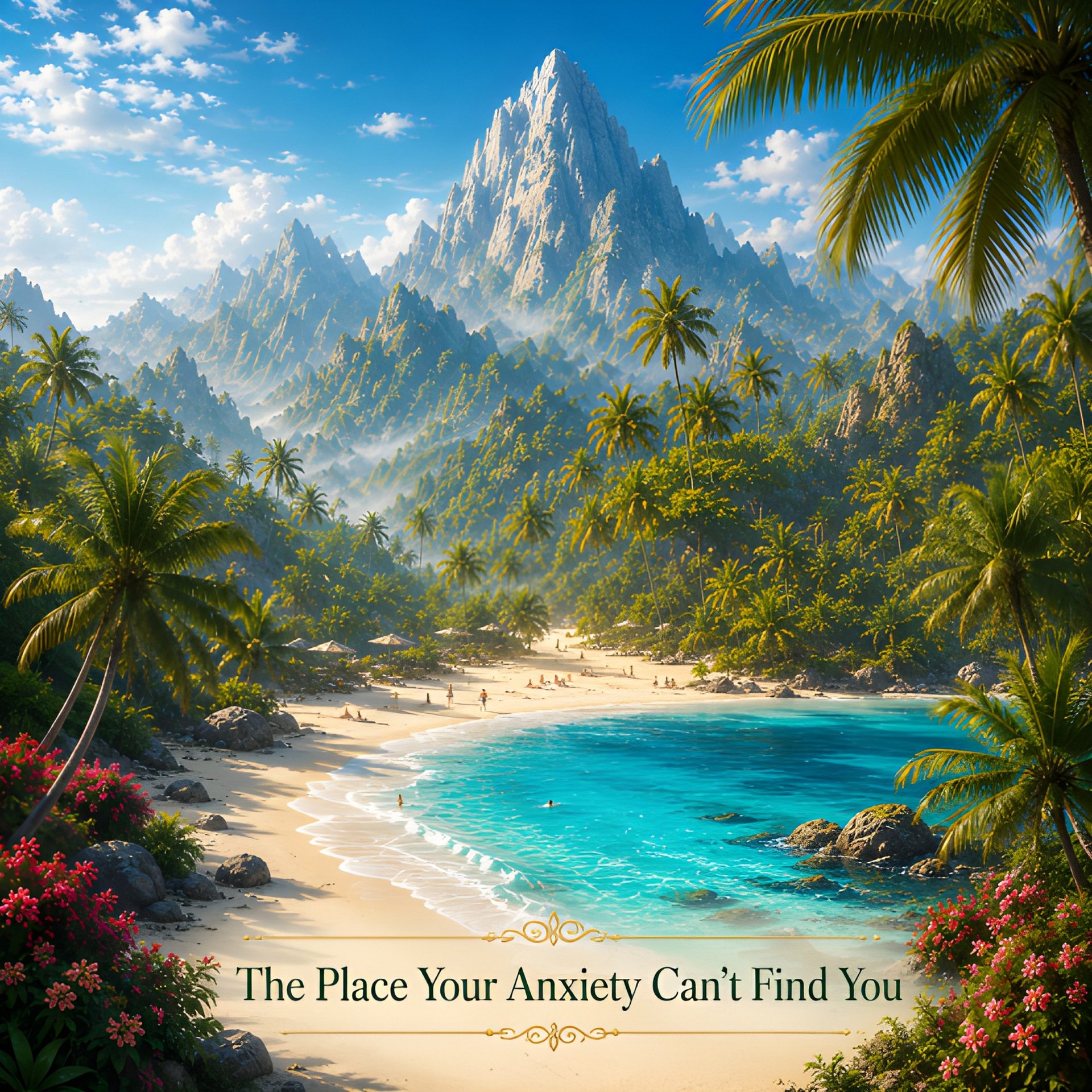 Tropical Beach Paradise JPG | Anxiety Relief Digital Download Print product image (2)