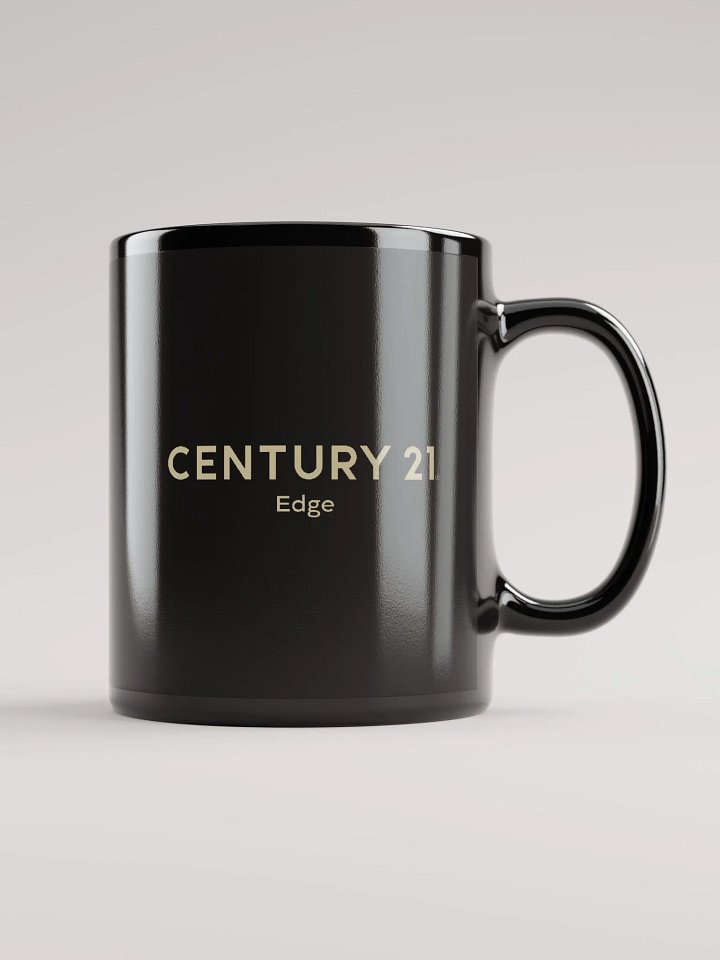 Black Glossy Mug with Wordmark in Gold product image (1)