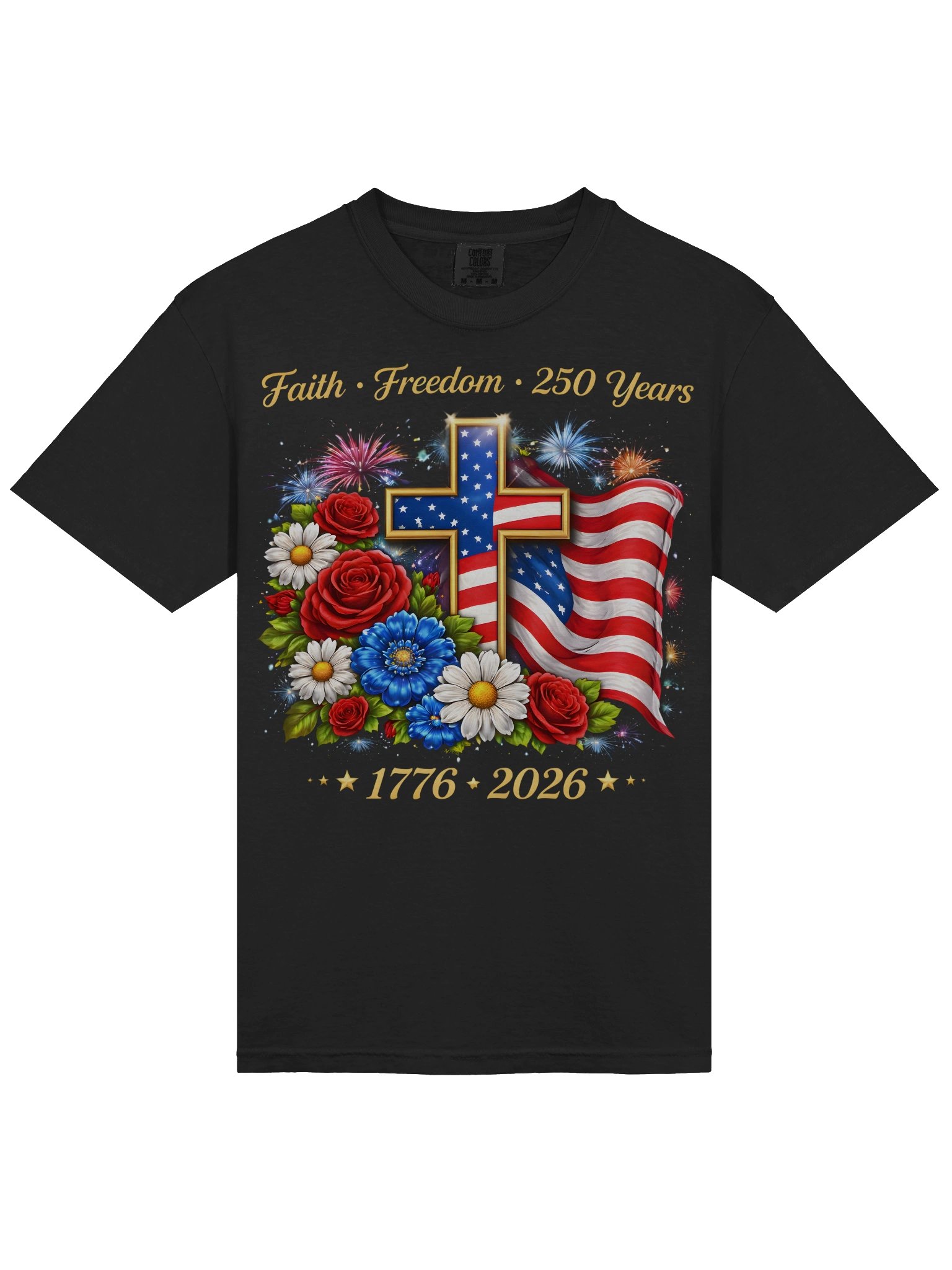 USA 250 Freedom Graphic Tee – Vintage Patriotic Shirt product image (7)