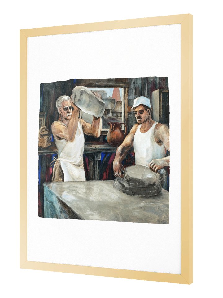 Wedging Clay — WPA Framed Poster product image (2)
