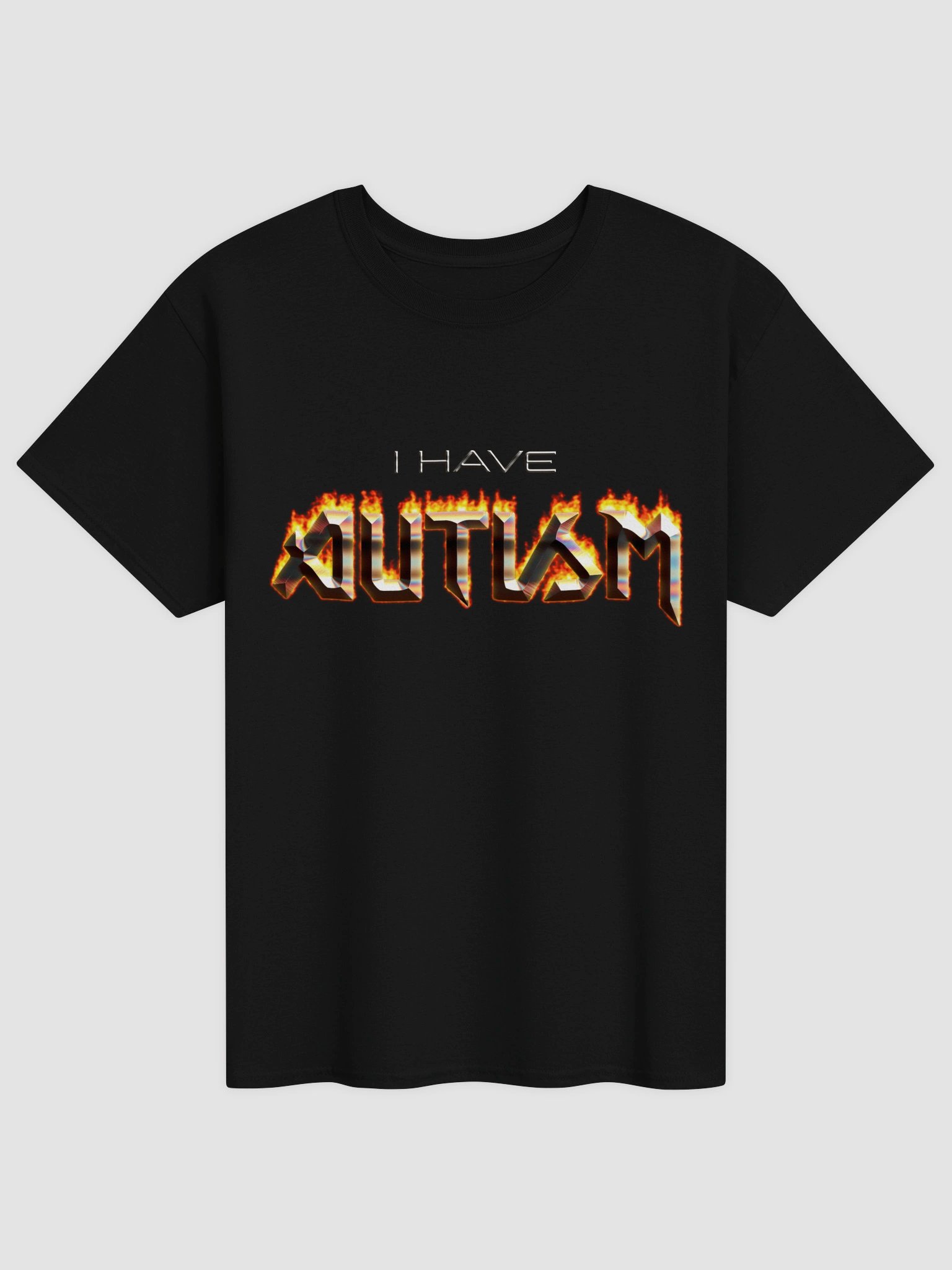 I have autism metal T-shirt product image (1)