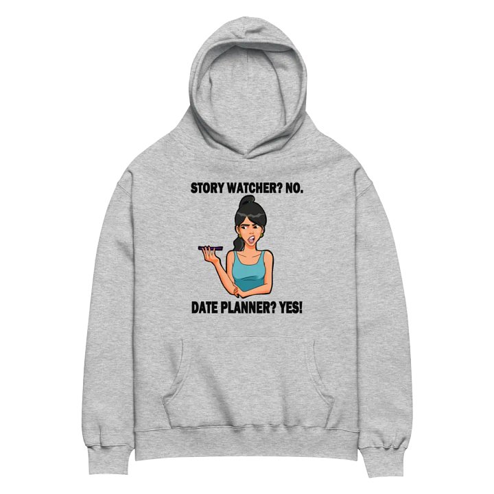 Story Watcher vs. Date Planner - premium, oversized hoodie product image (1)
