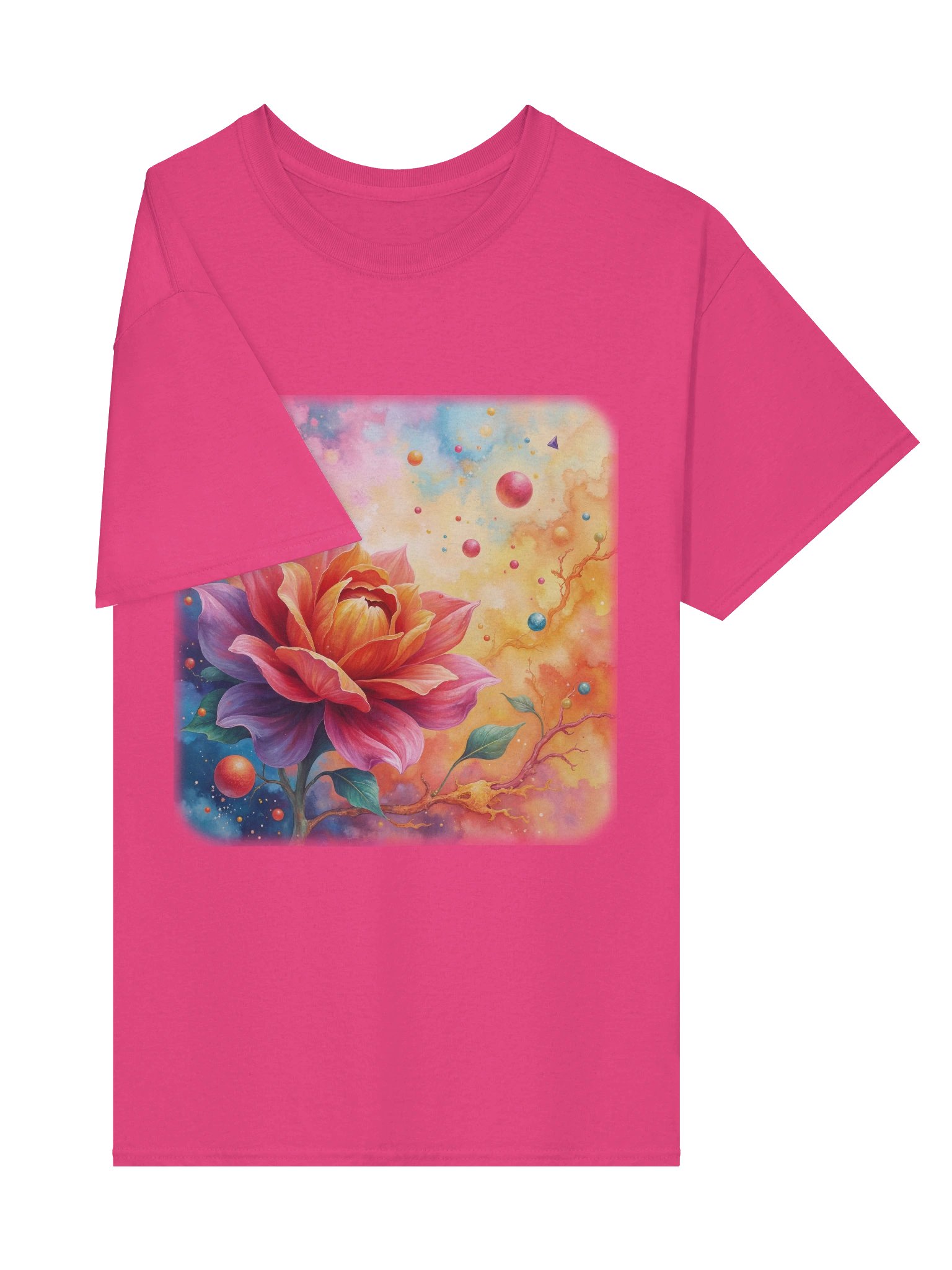 Dreamlike Floral Fusion T-Shirt product image (32)