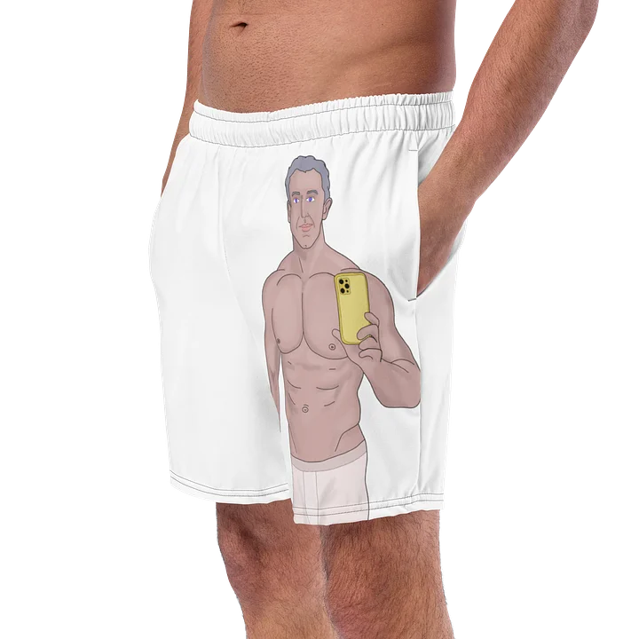 A muscular gray-haired man taking a selfie product image (2)