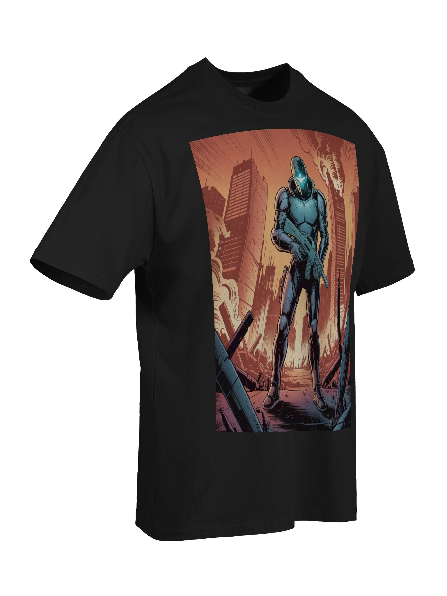 Inferno Ascendant: Apocalypse Inspired Oversized Faded T-Shirt product image (8)