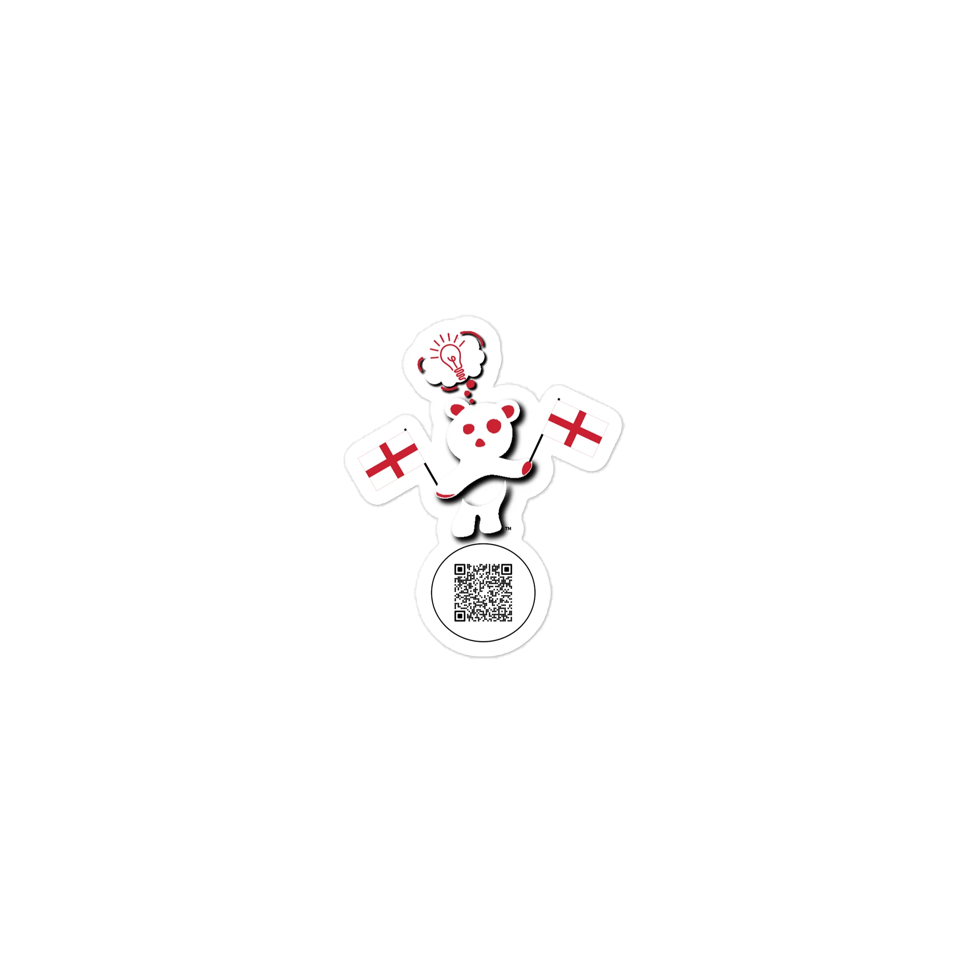 England — Country Bear Sticker | BehrBrained Media product image (1)
