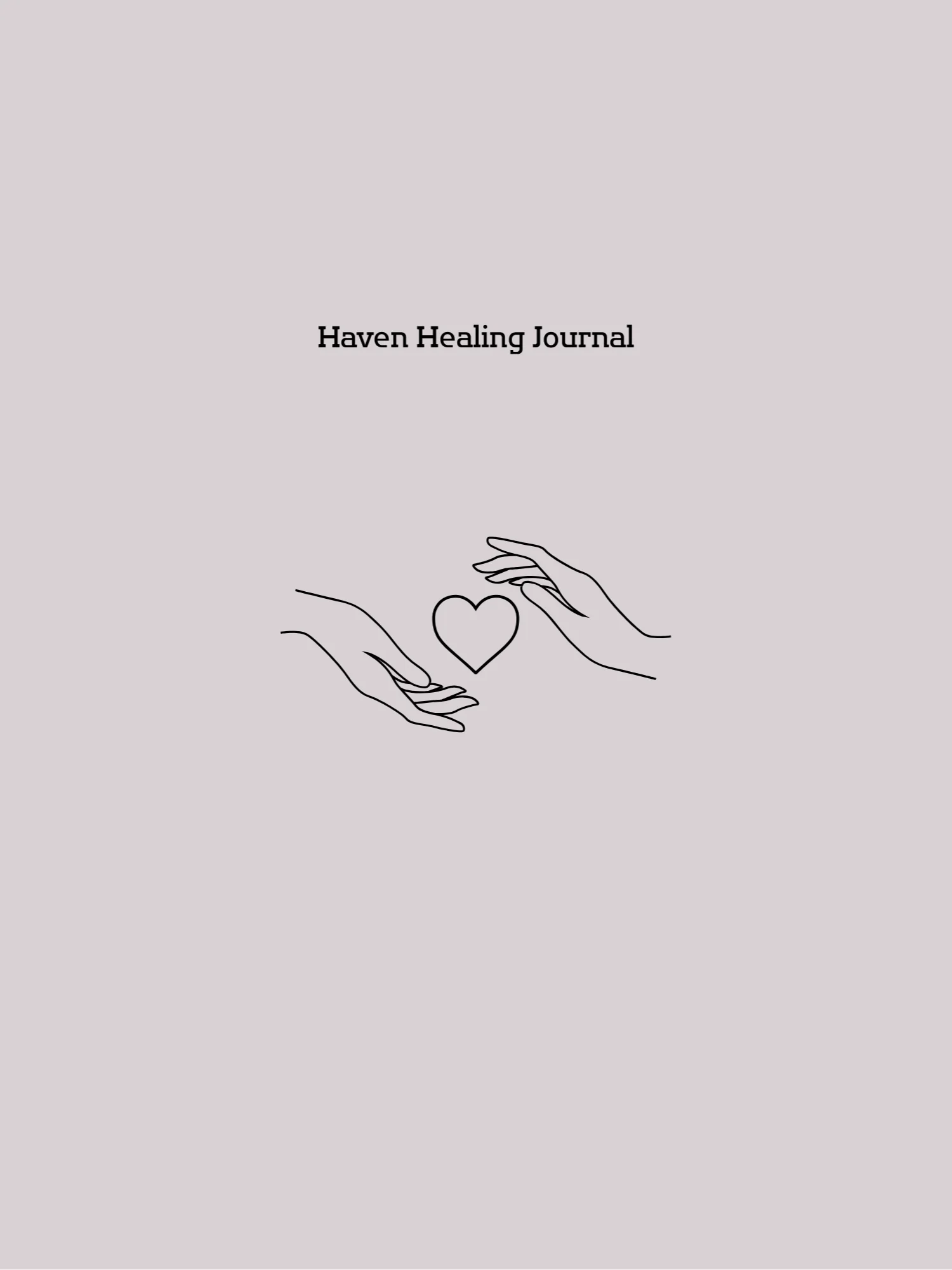 Haven Healing Journey Journal | 61-Page Mental Health & Self-Reflection Workbook product image (1)