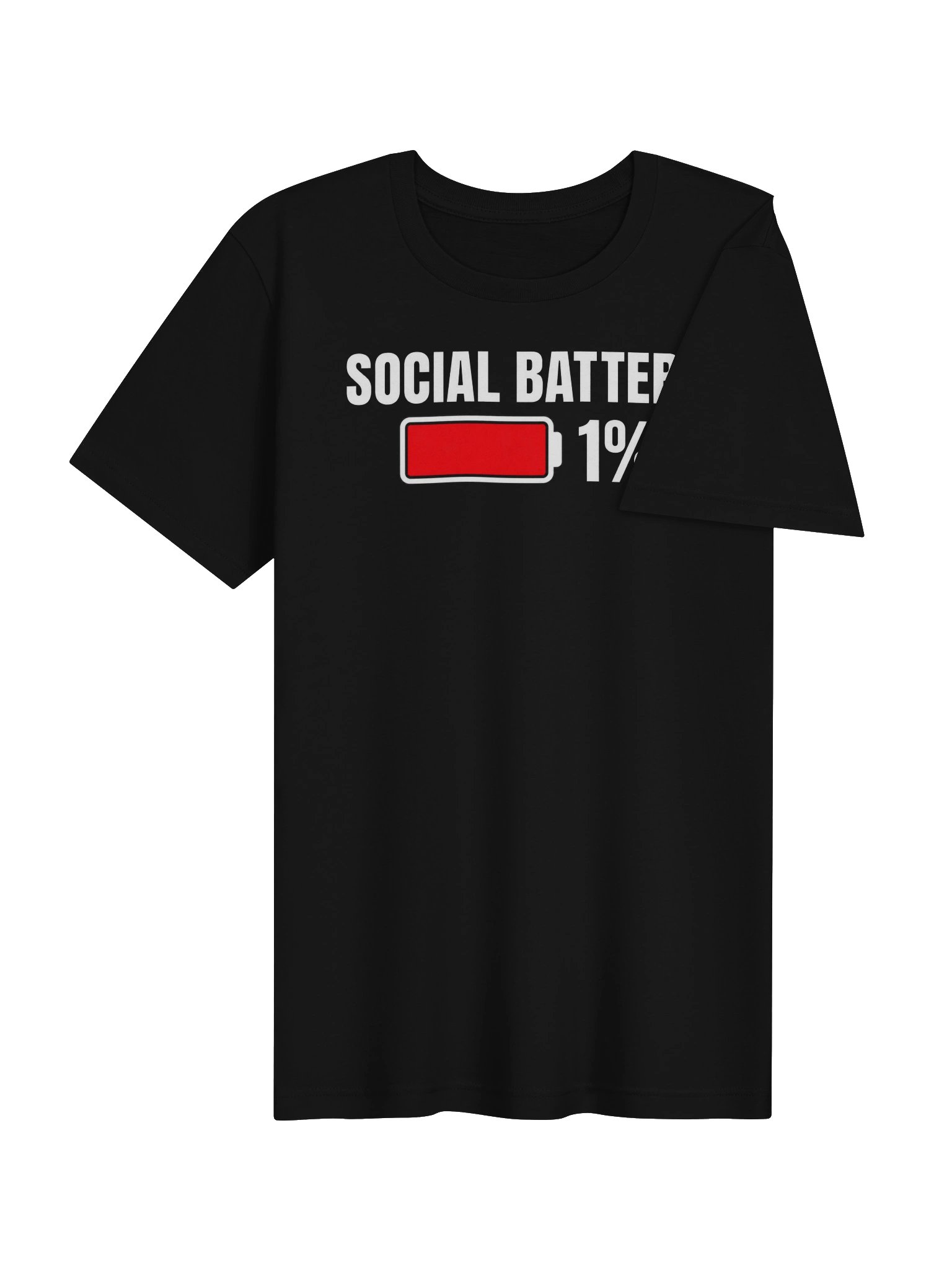 Social Battery 1% Tee – Unisex Cotton Blend product image (4)