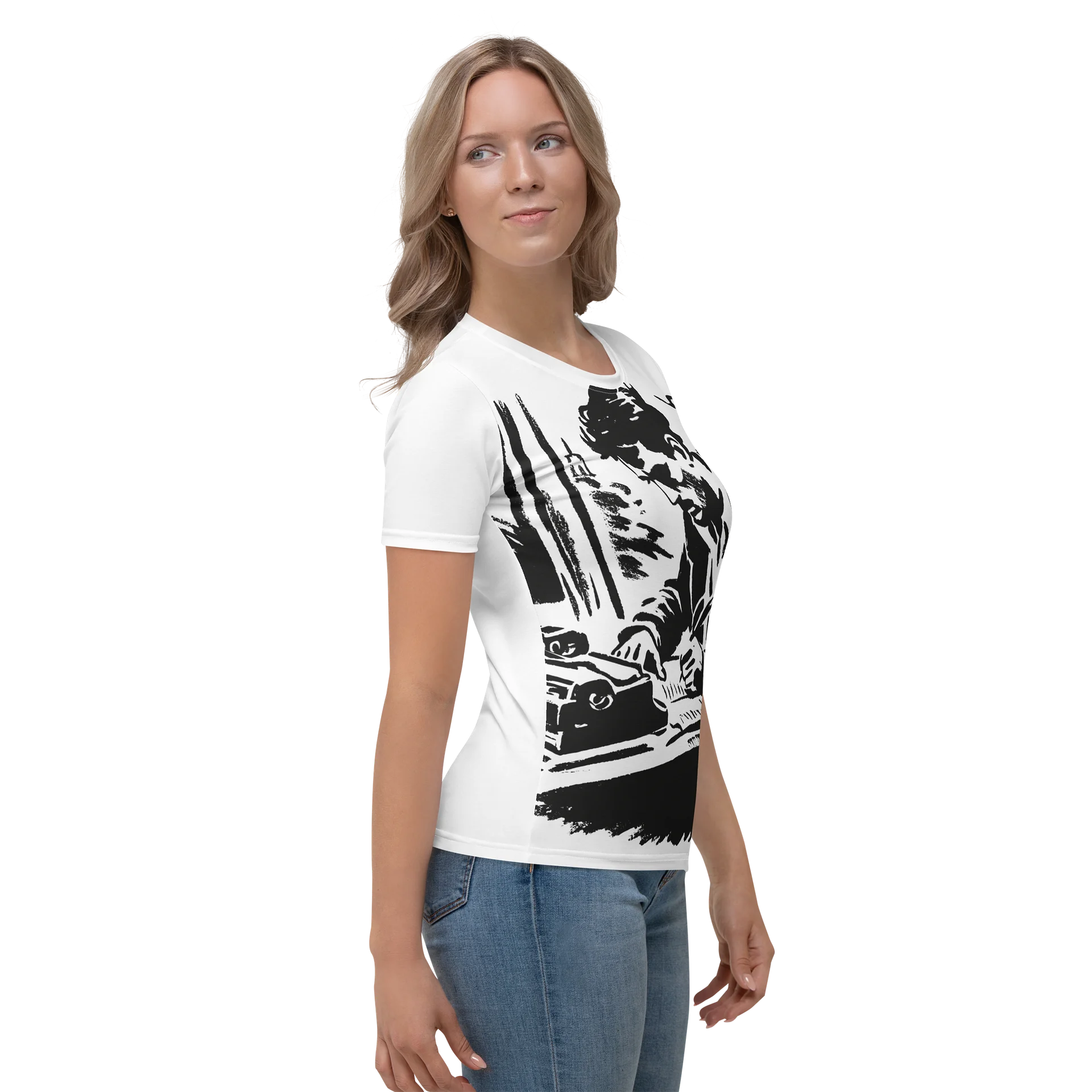 Moody Desk Scene Women's Crew Neck Tee product image (4)