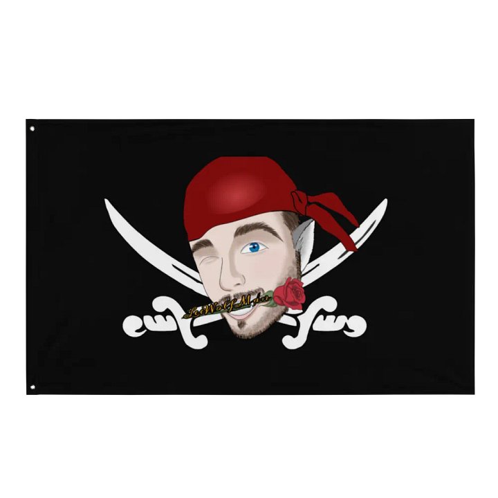 Wolf Man Pirate Flag product image (1)