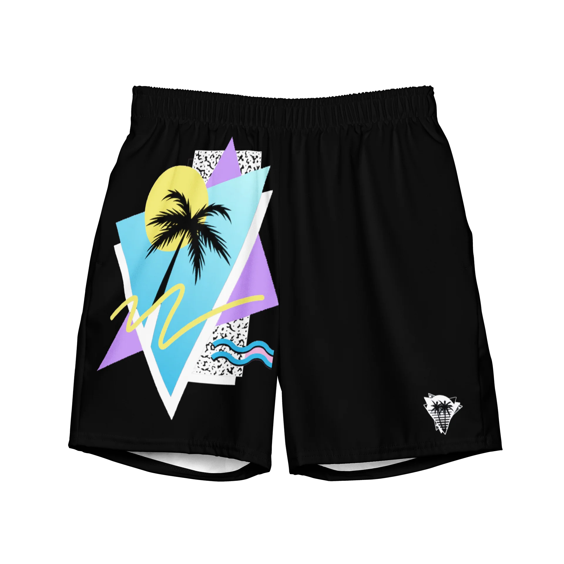 80s 90s PASTEL SURFBOARD SHORT SWIM TRUNKS product image (1)