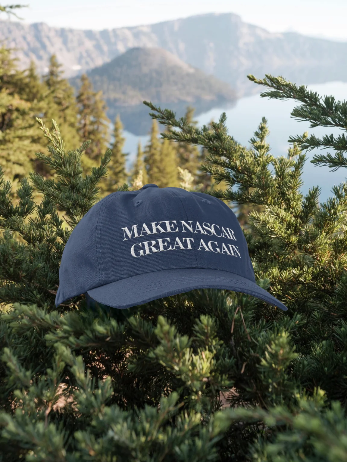 make nascar great again hat/cap blue - 100% cotton product image (1)