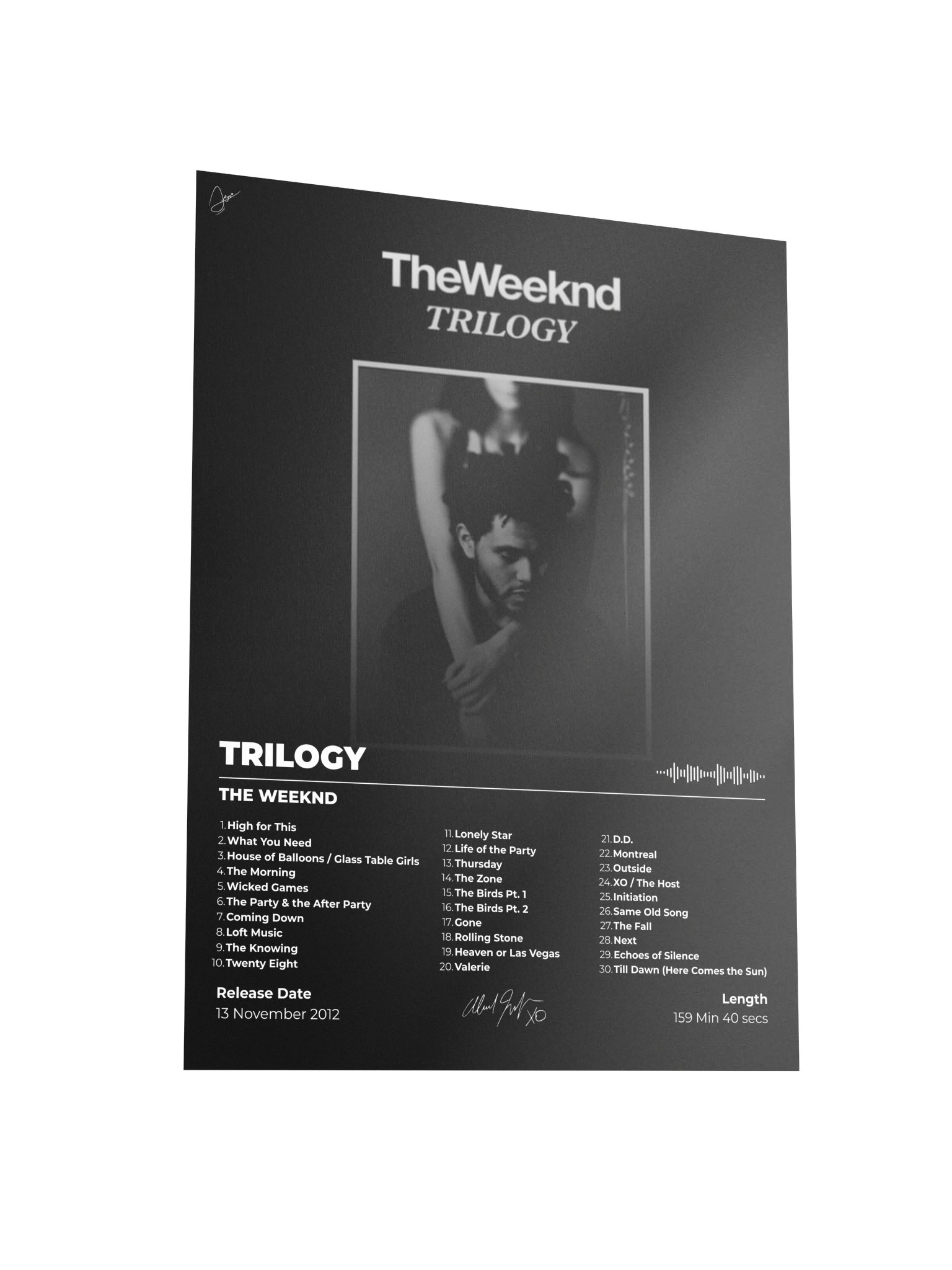 The Weeknd Trilogy Album Poster product image (5)