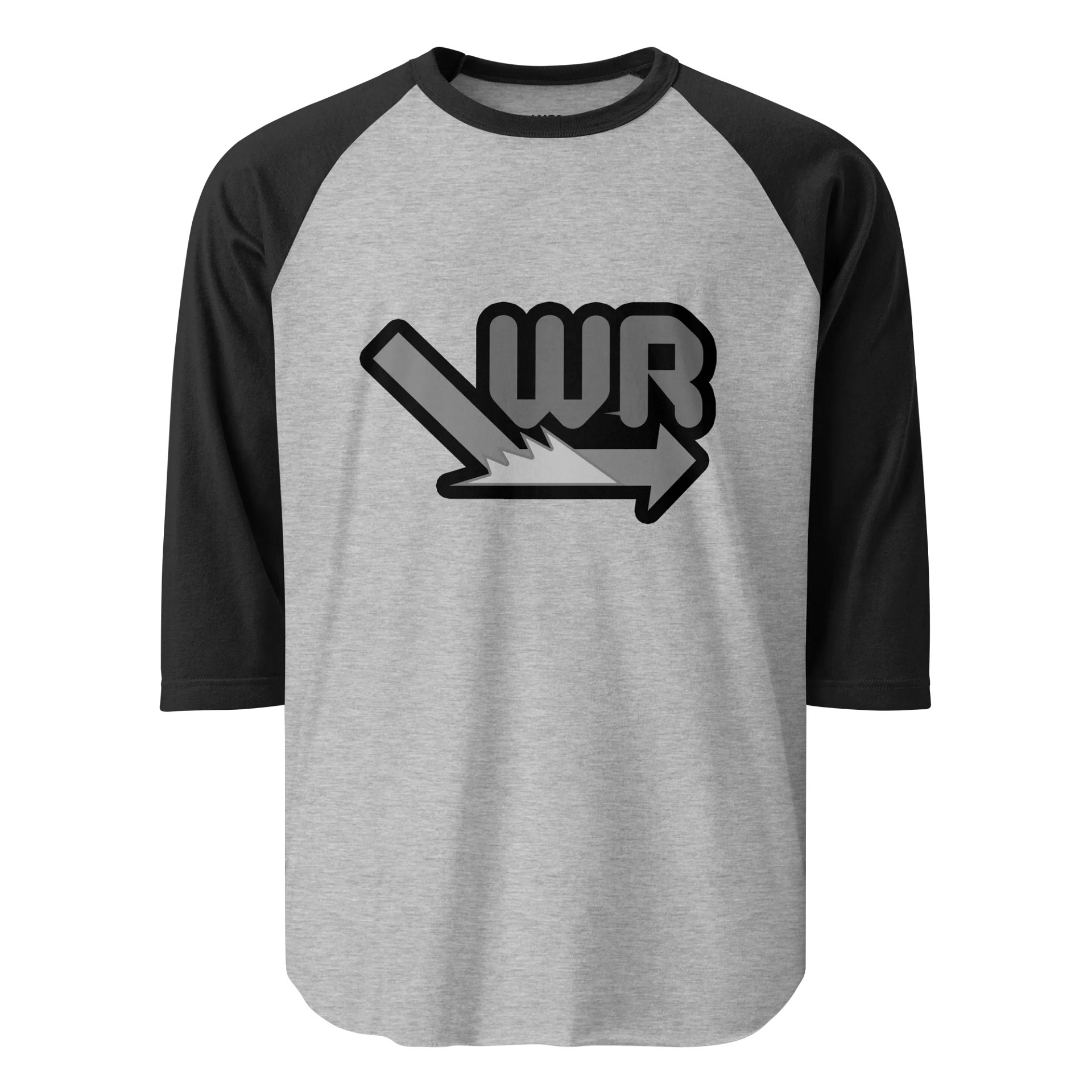 Grayscale Baseball T-Shirt product image (1)
