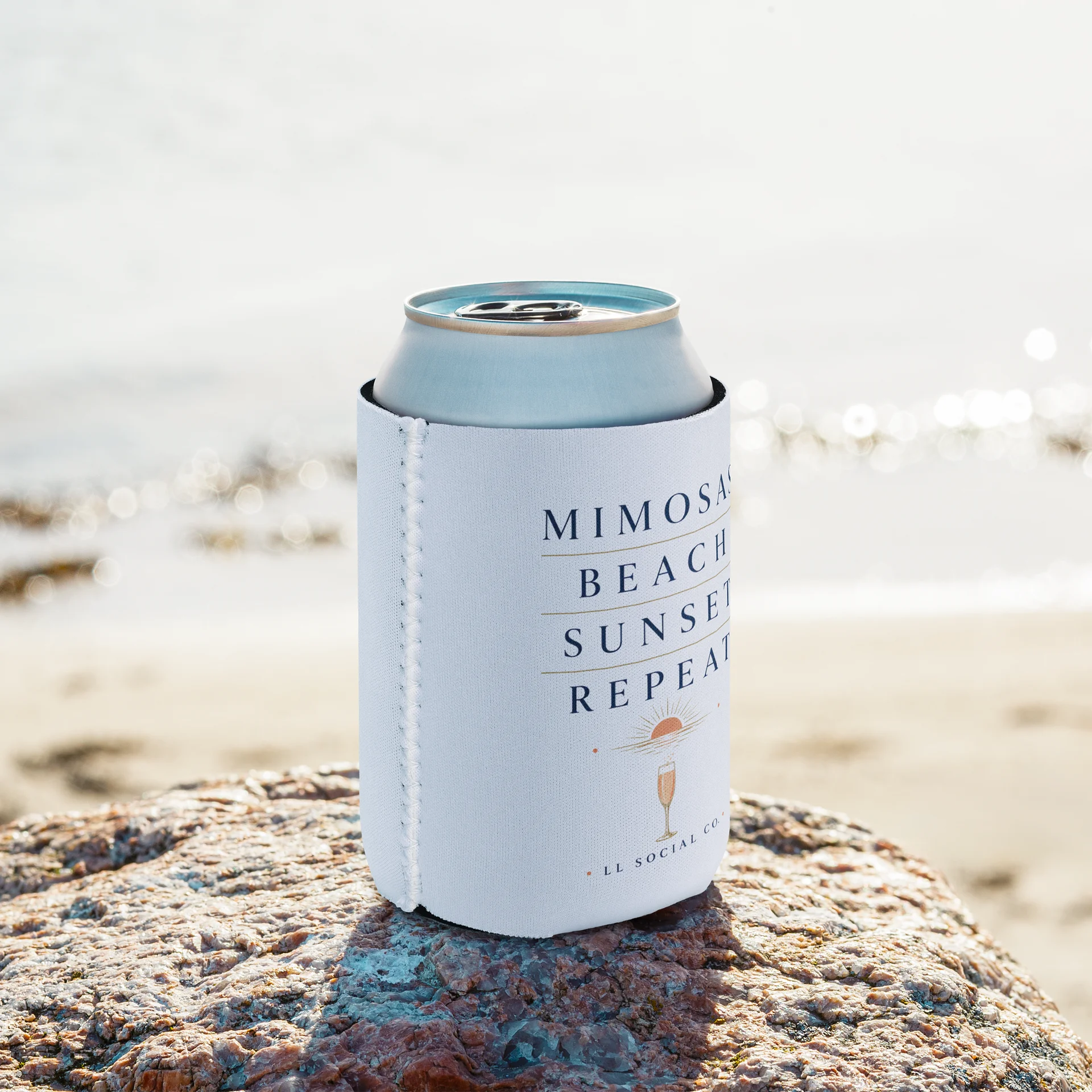 Mimosas Beach Sunset Repeat Can Cooler product image (9)