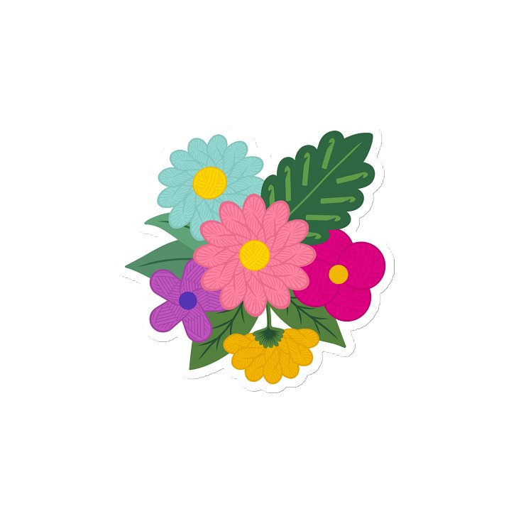 Floral Yarn Magnet - Crochet product image (2)