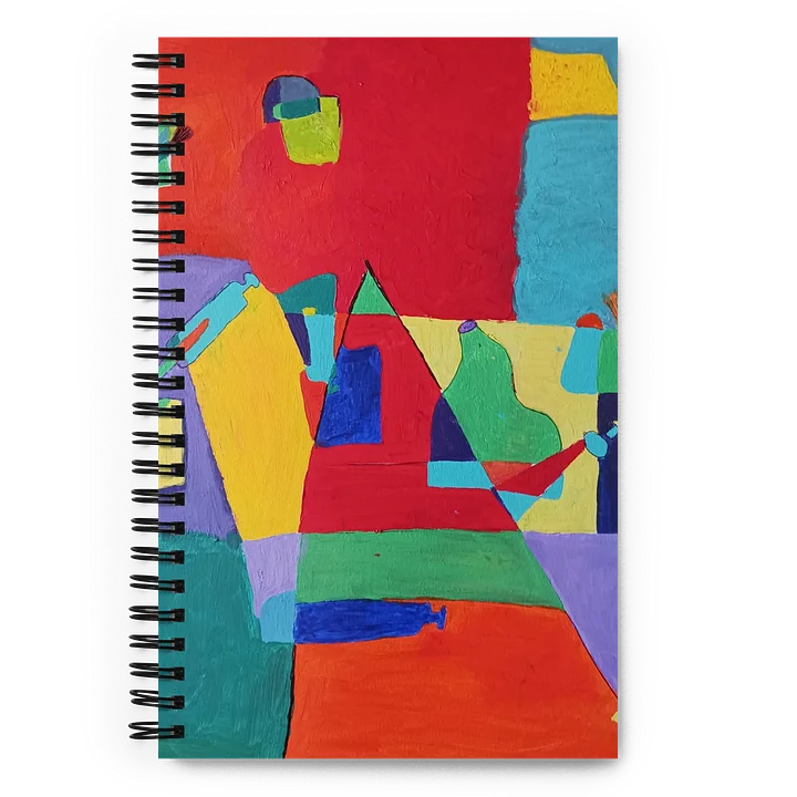 Malutensilien abstrakt Spiralnotizbuch product image (1)