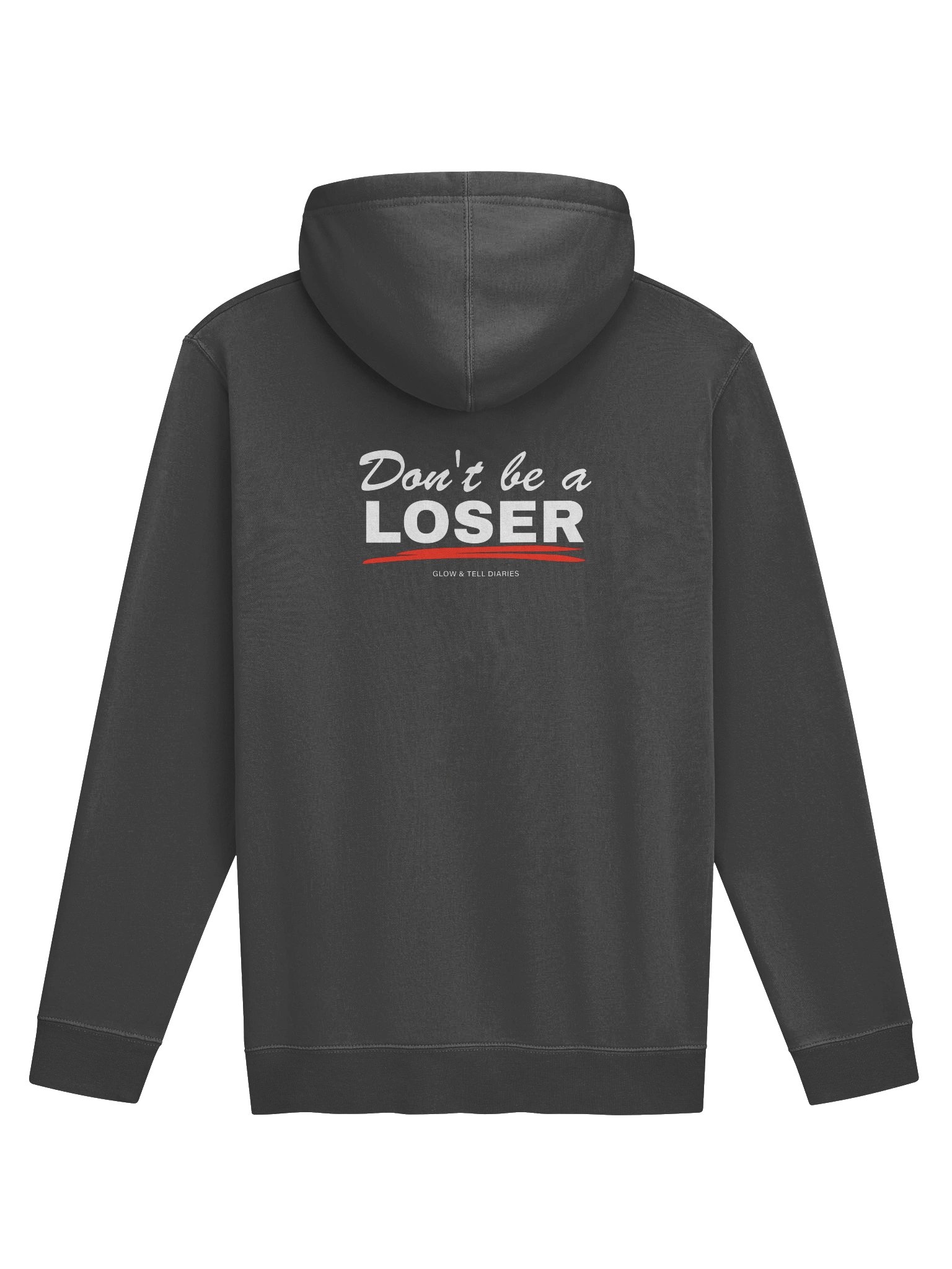 Don't be a LOSER charcoal unisex hoodie product image (2)