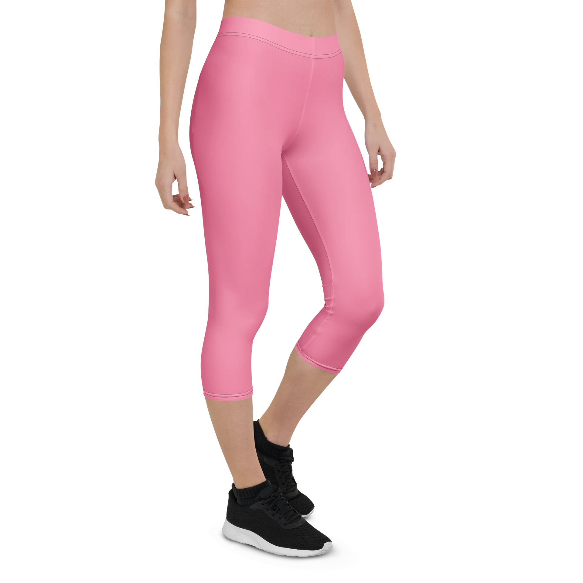 His House Womens Performance Crop Leggings - Pink product image (7)