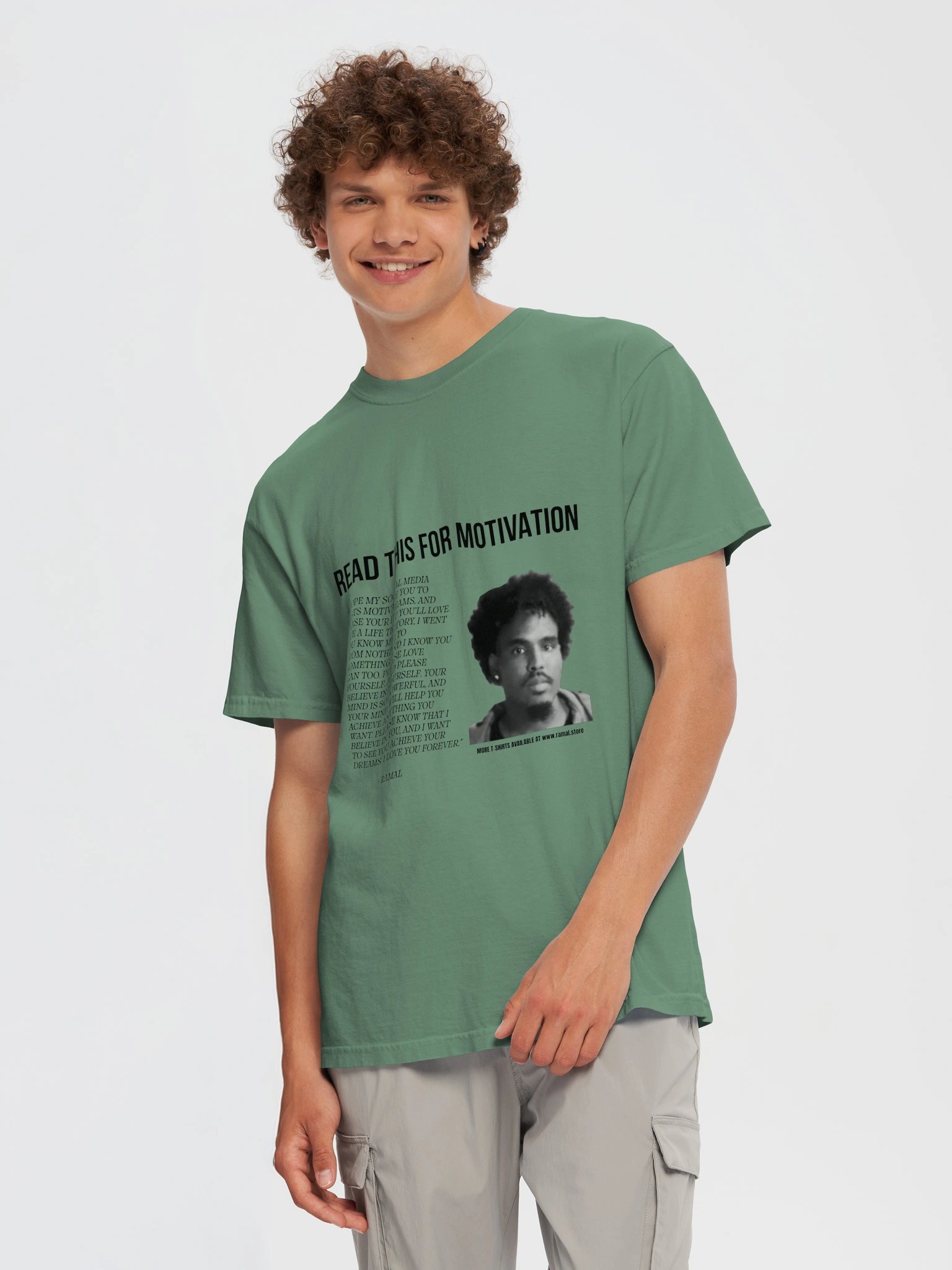 GREEN MOTIVATIONAL T-SHIRT product image (5)