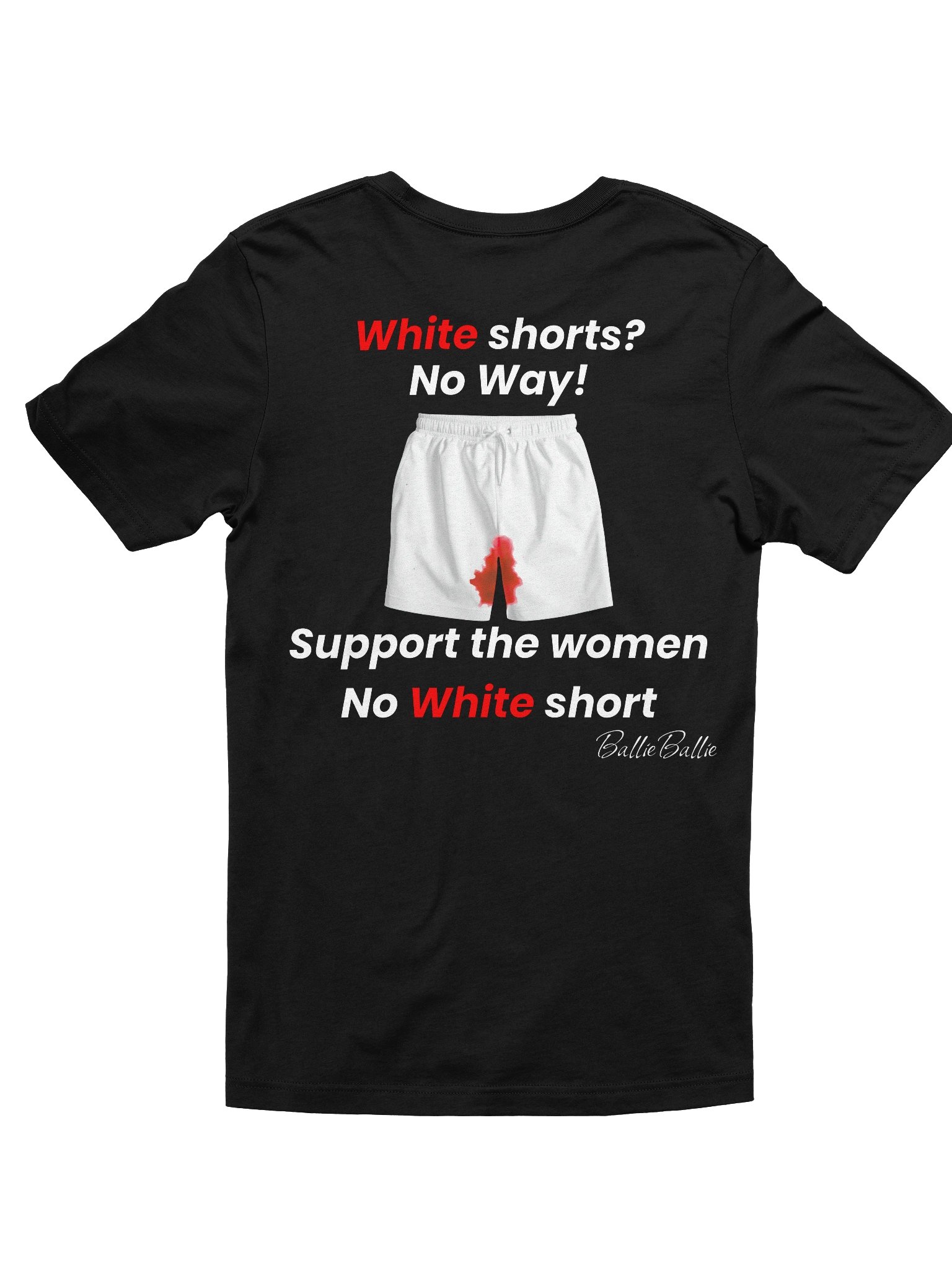 White short? No Way! Support the women No white short product image (2)