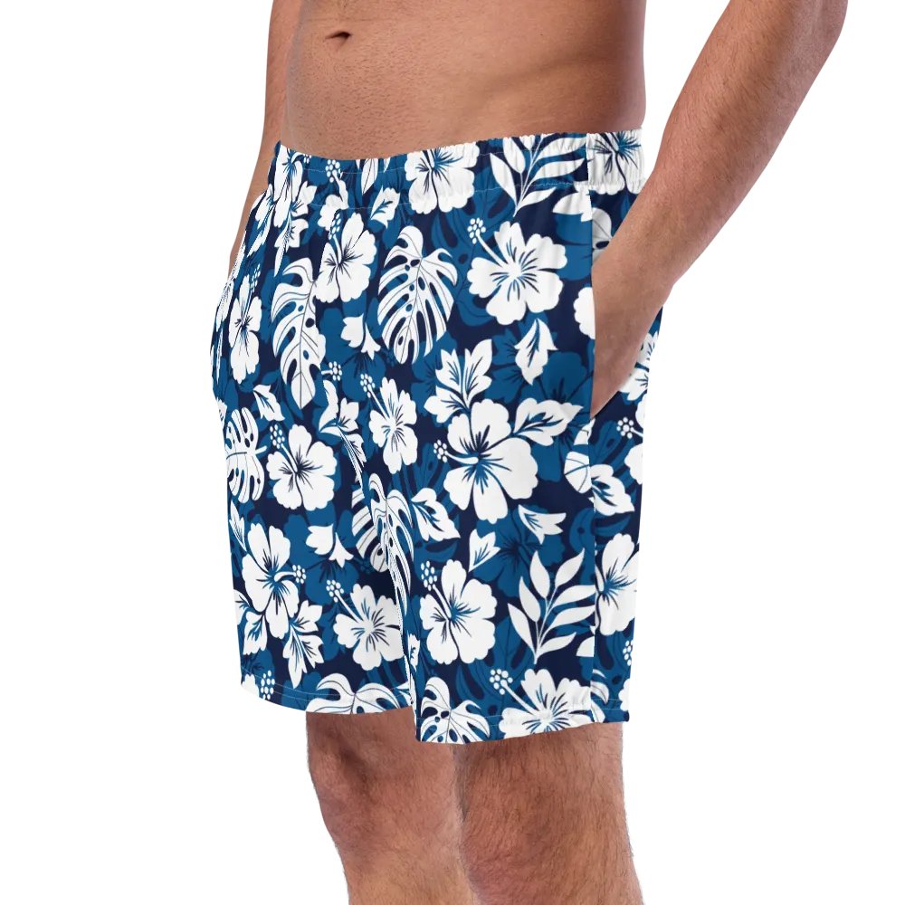Hawaiian Tropical Hibiscus Flower Swimming Trunks product image (5)
