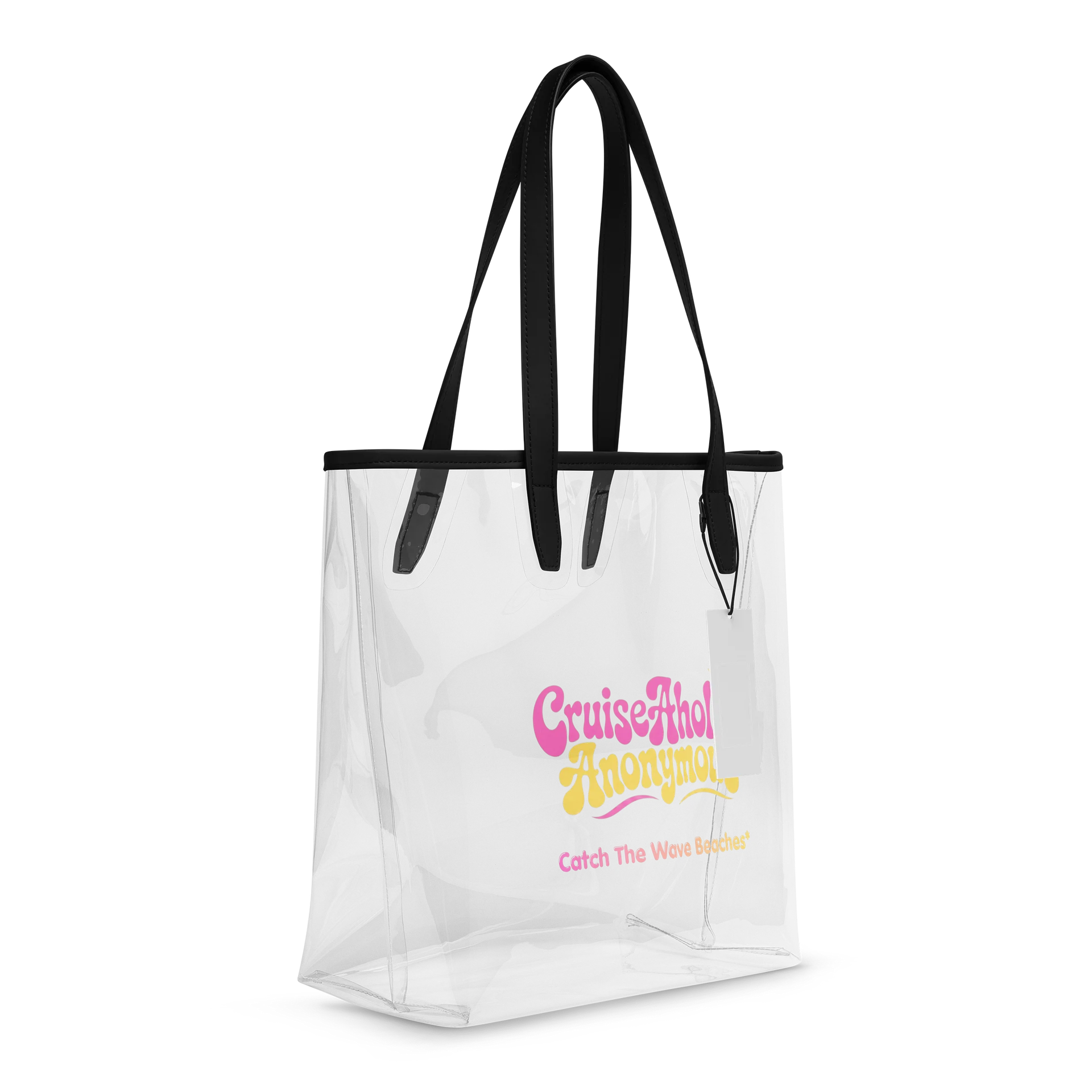 Catch The Wave Beaches* Pink Lemonade Clear Tote product image (6)