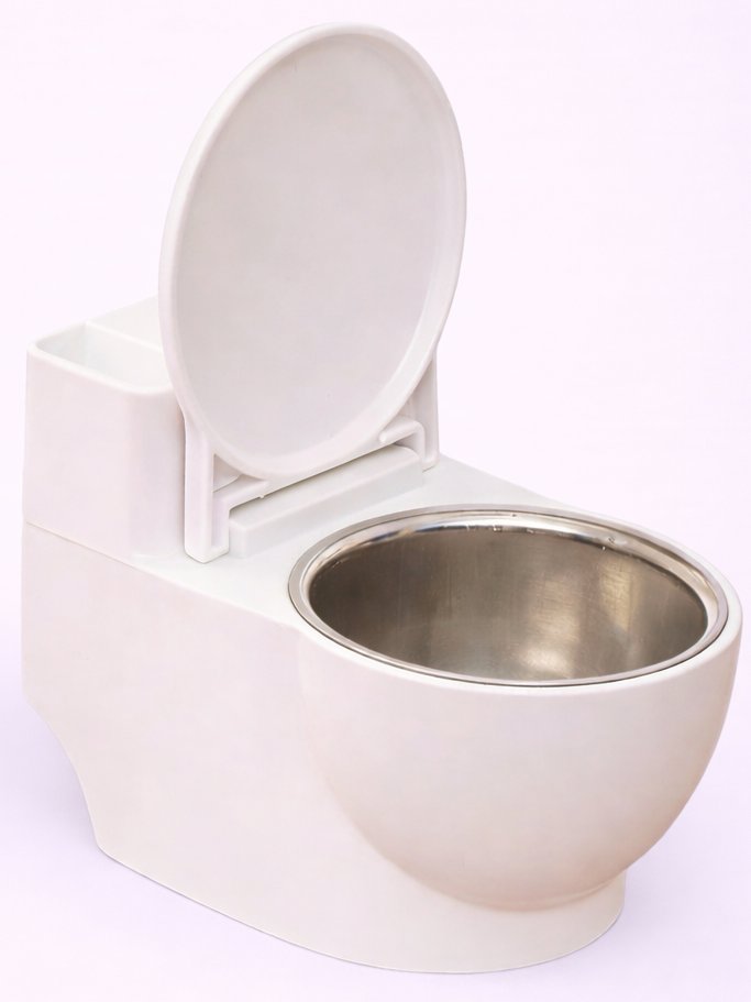 Toilet-Shaped Water Bowl for Cats product image (2)