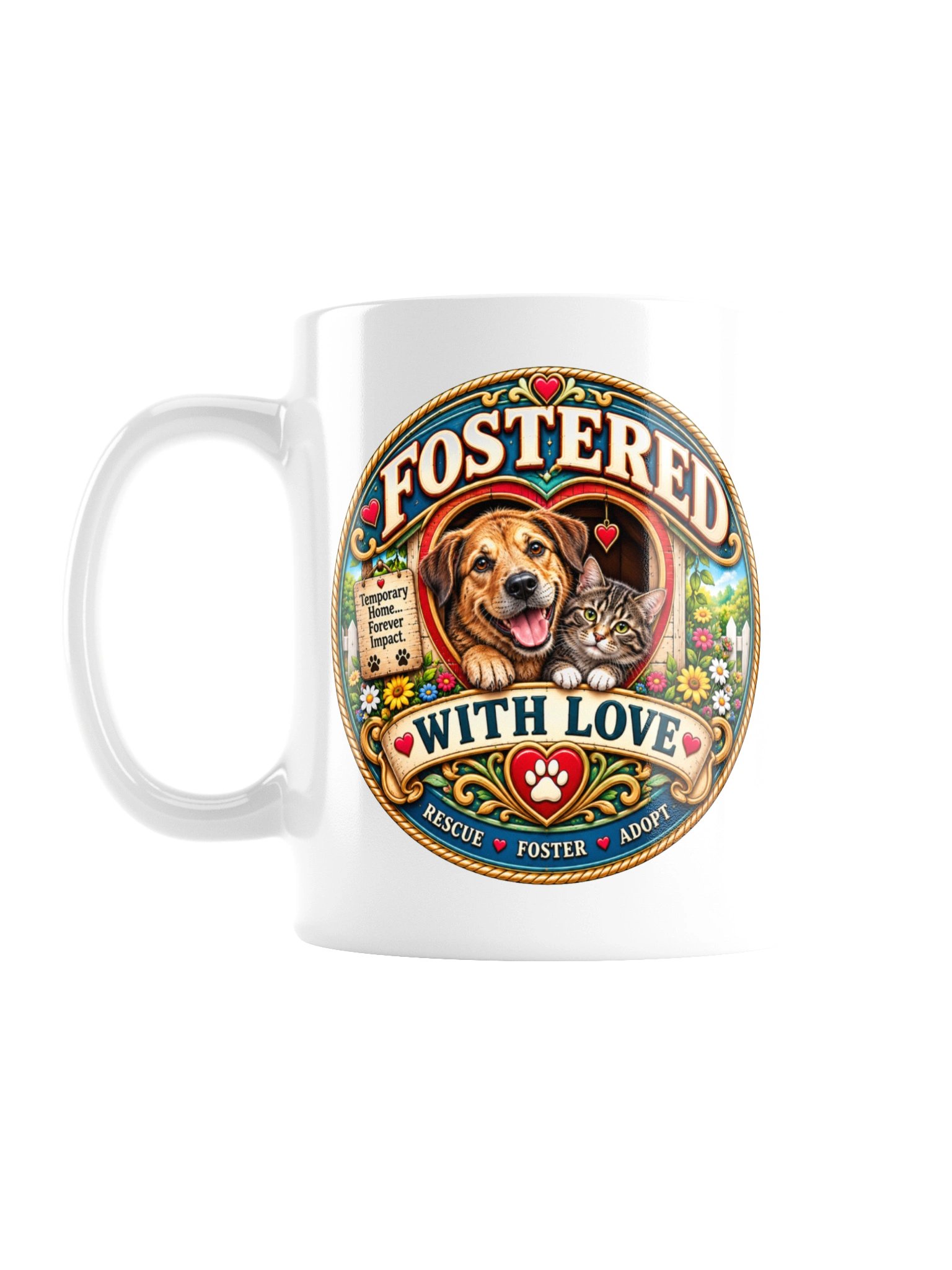 Fostered with Love Rescue Mug product image (1)