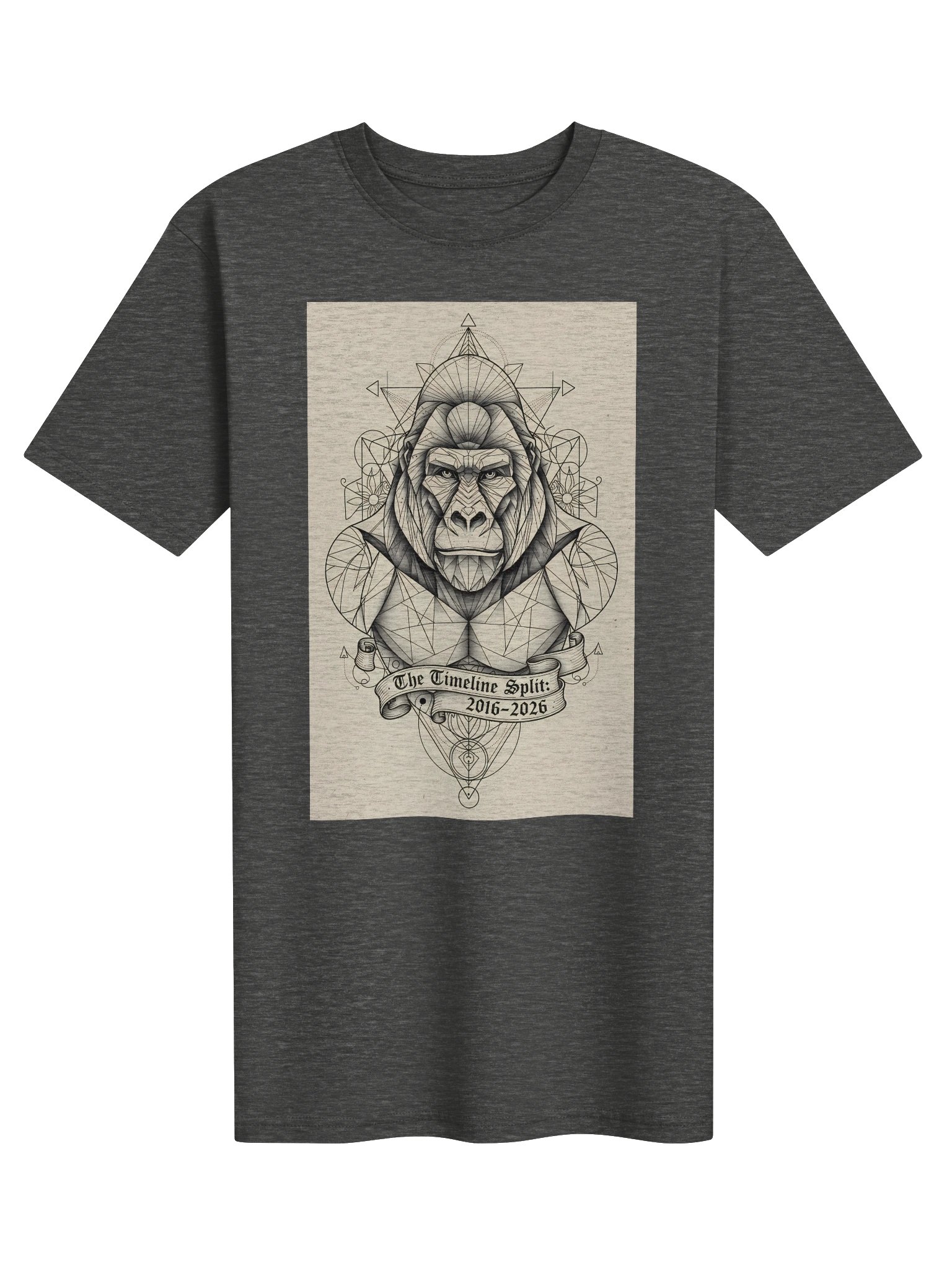 Harambe (Great Reset) // Line art Heavyweight T-shirt product image (1)