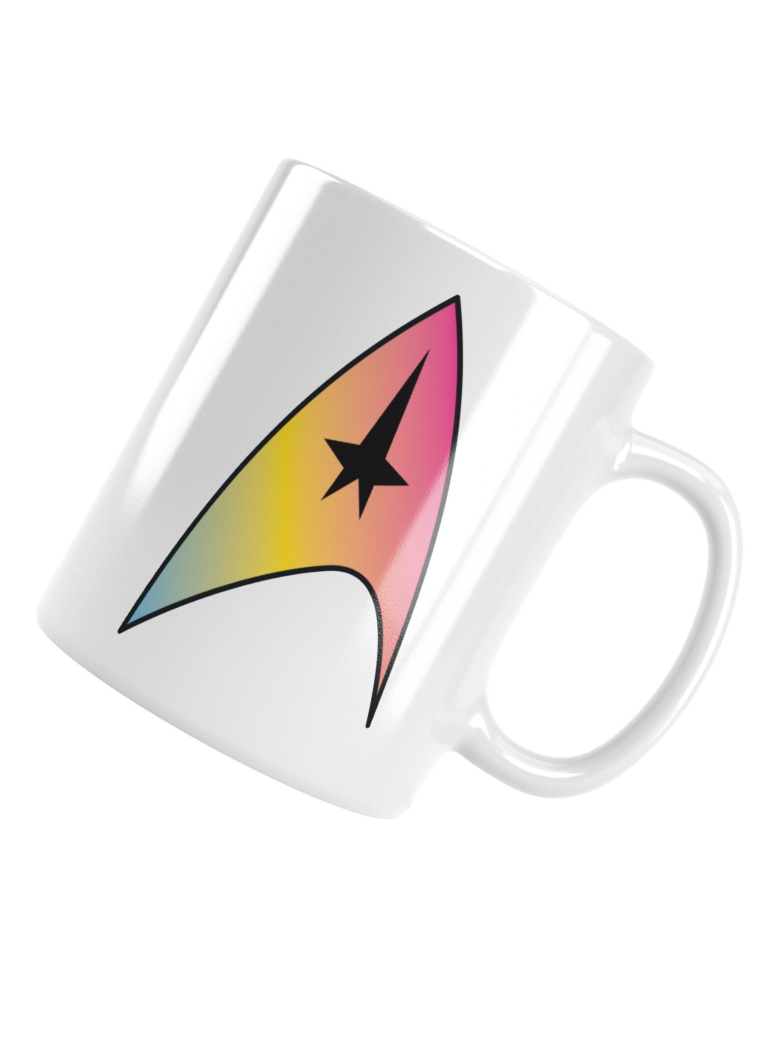 Pansexual Pride Gradient Starfleet Mug product image (4)